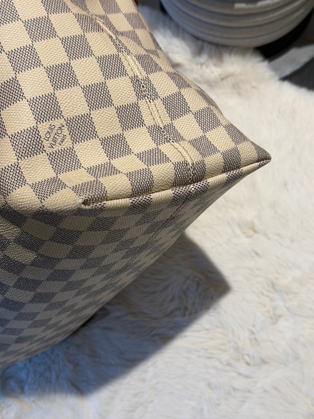 Louis Vuitton Iena MM in Damier Azur Canvas