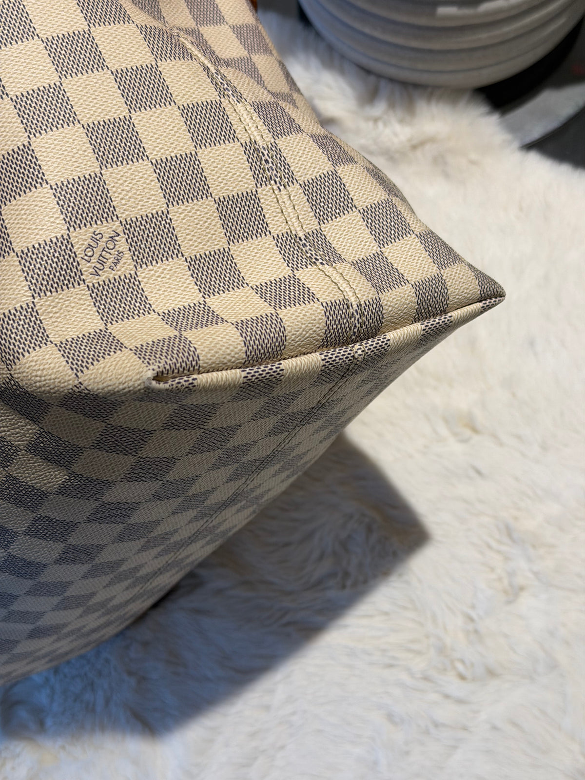 Louis Vuitton Iena MM in Damier Azur Canvas