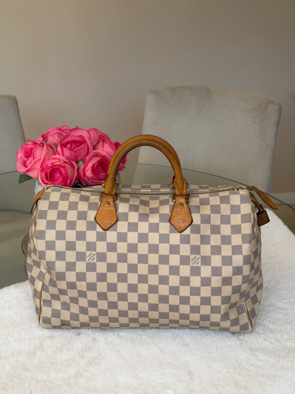 Louis Vuitton Speedy 35 in Damier Azur