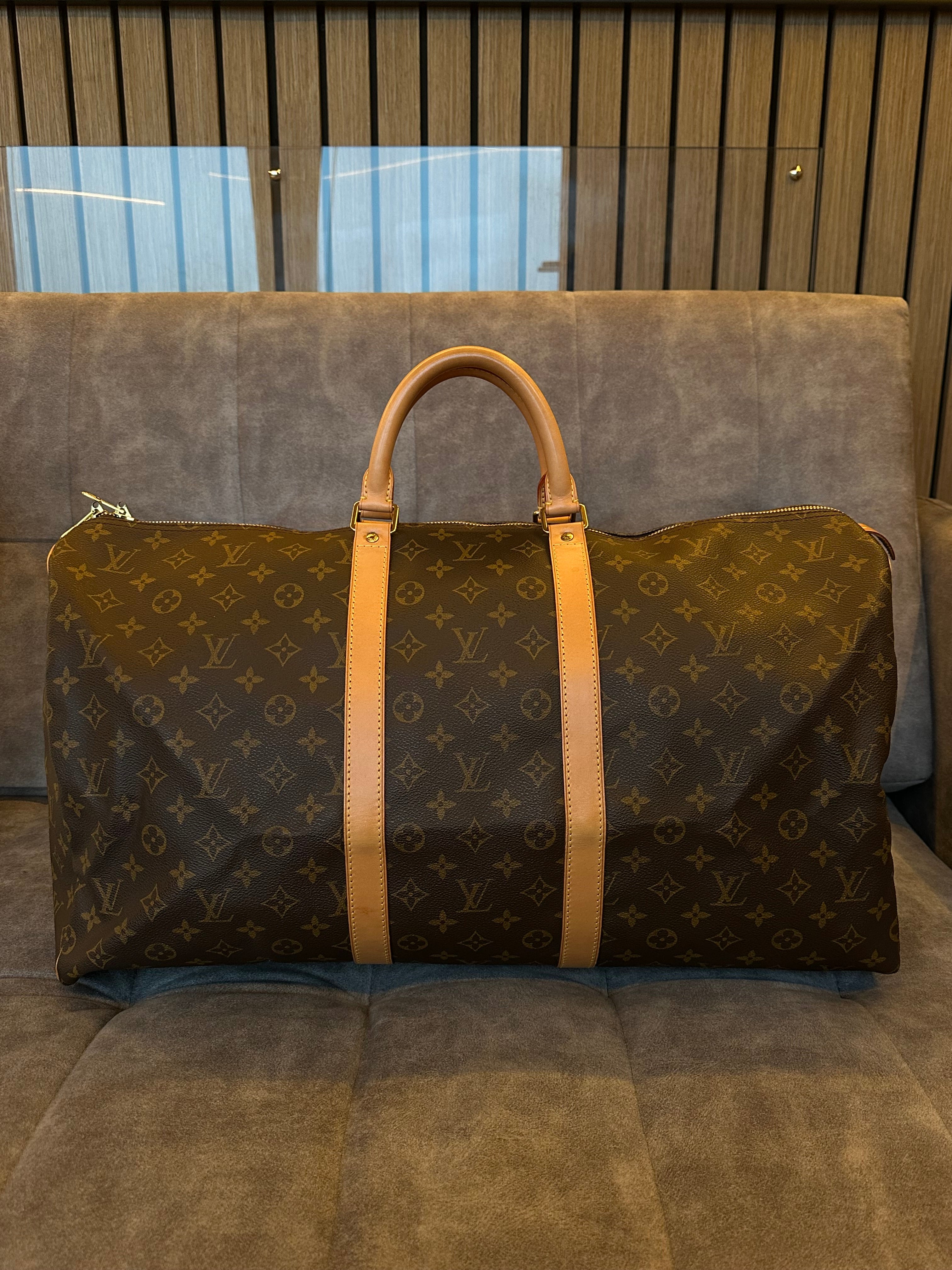Louis Vuitton Monogram Canvas Keepall Holdall 55