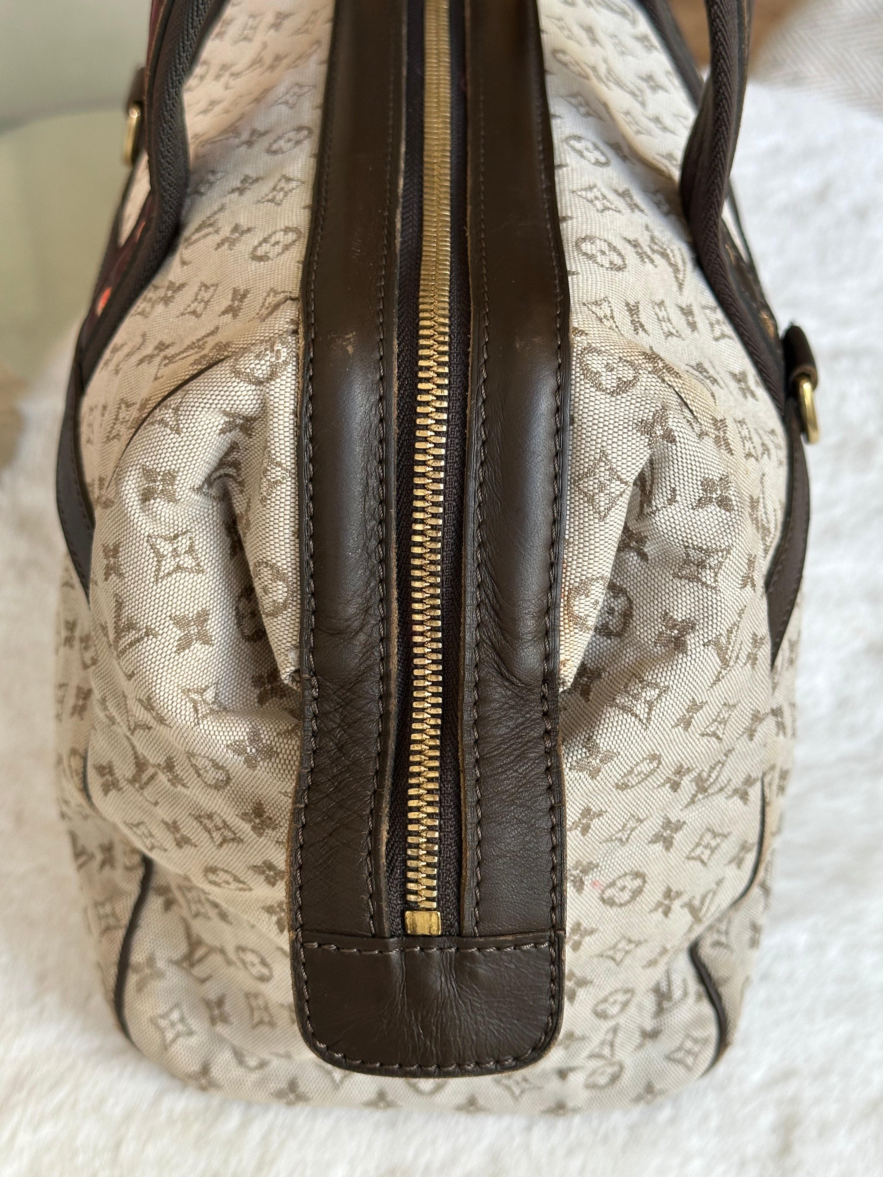 Louis Vuitton Josephine GM Handbag In Mini Lin Monogram
