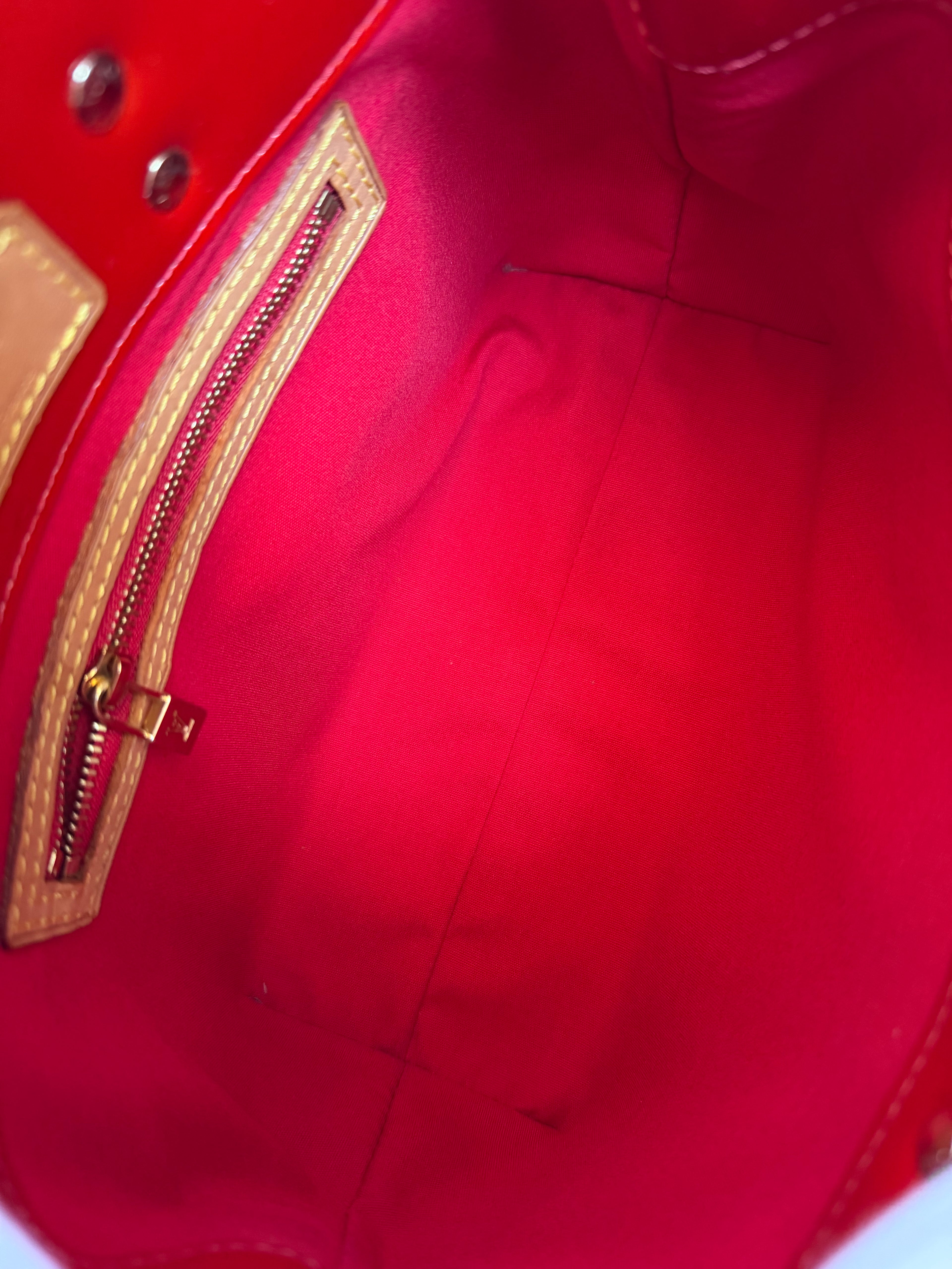 Louis Vuitton Reade PM in Red Vernis Leather