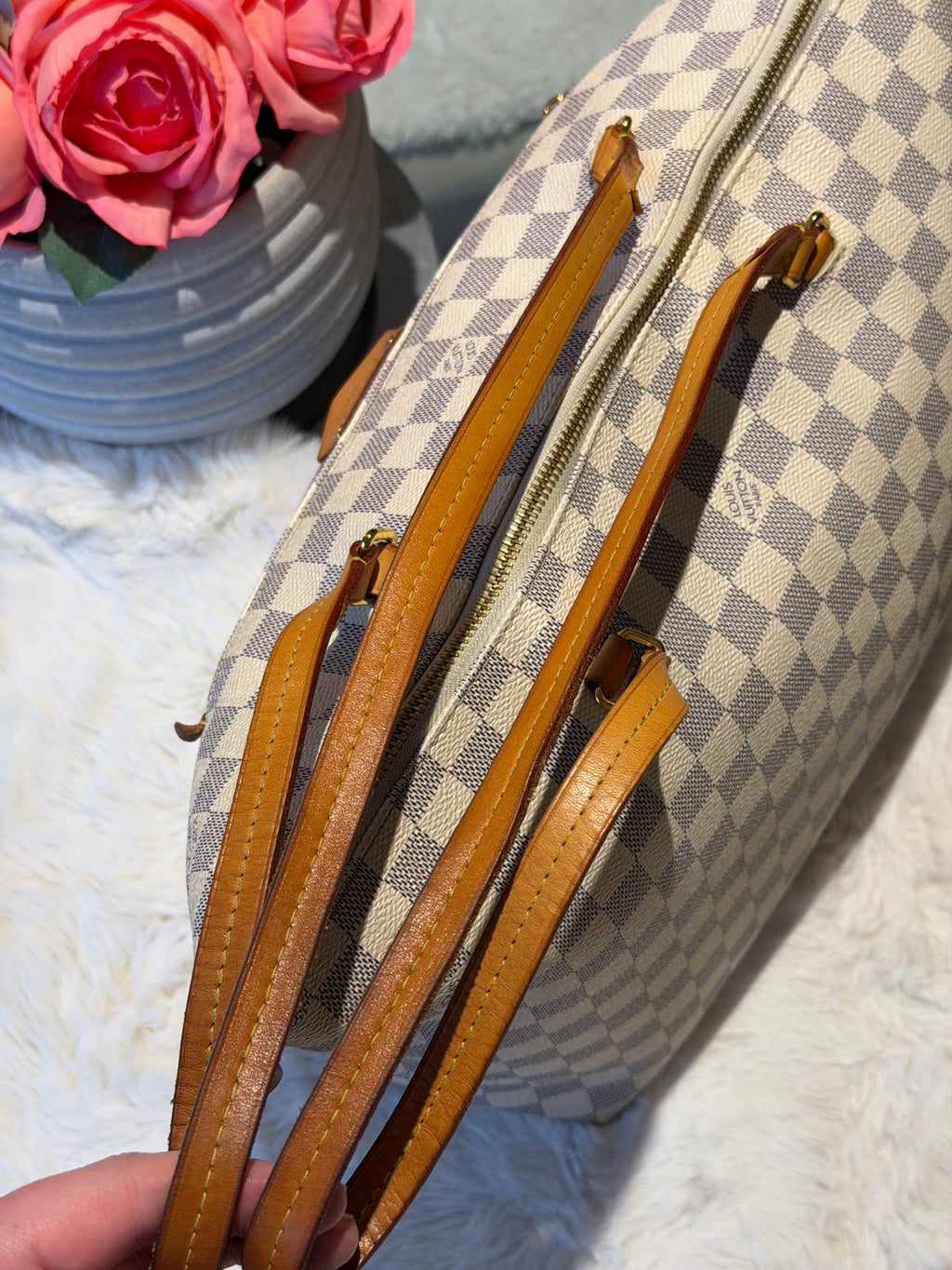Louis Vuitton Iena MM in Damier Azur Canvas
