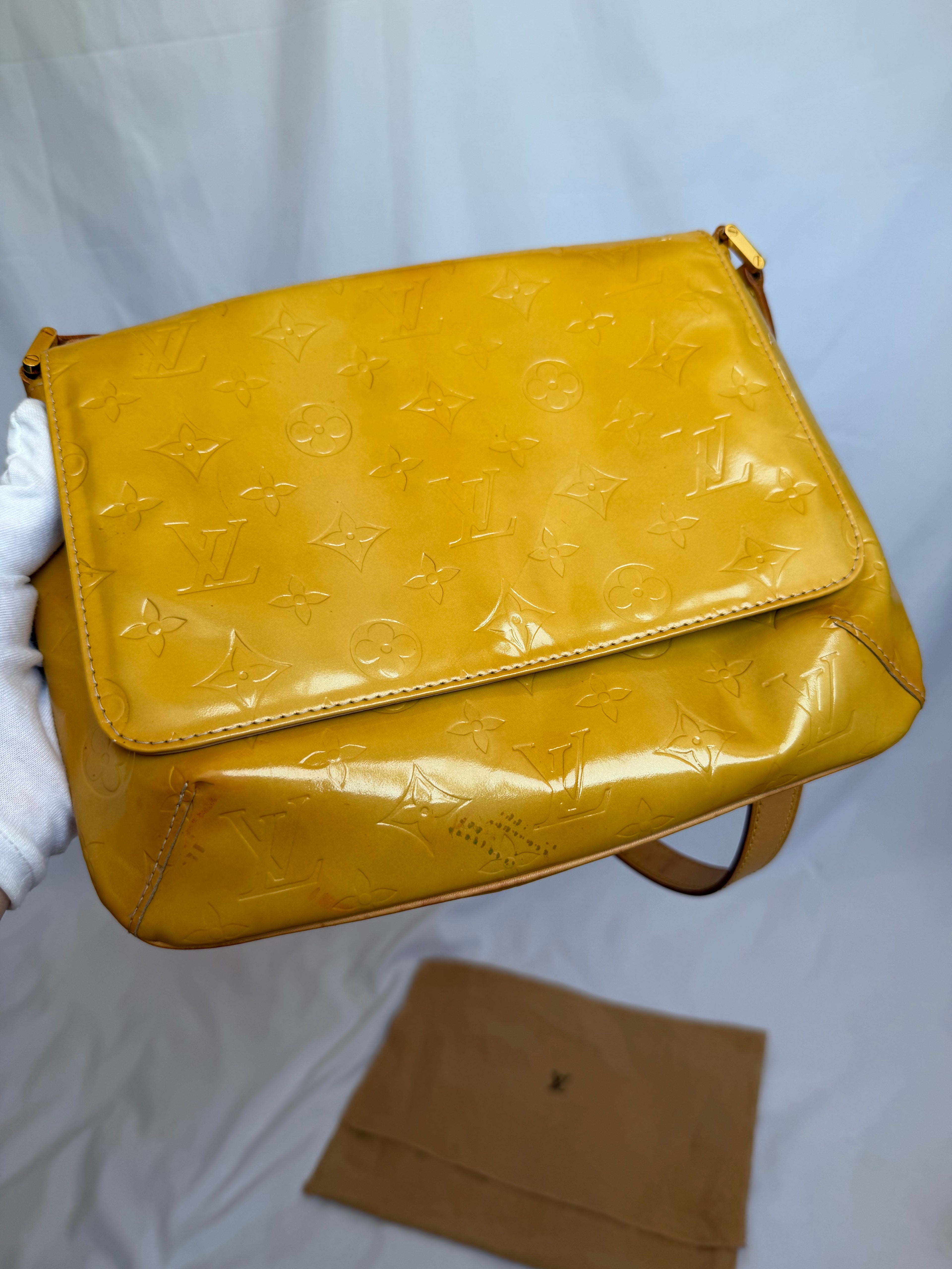 Louis Vuitton Thompson Street in Yellow Vernis Leather