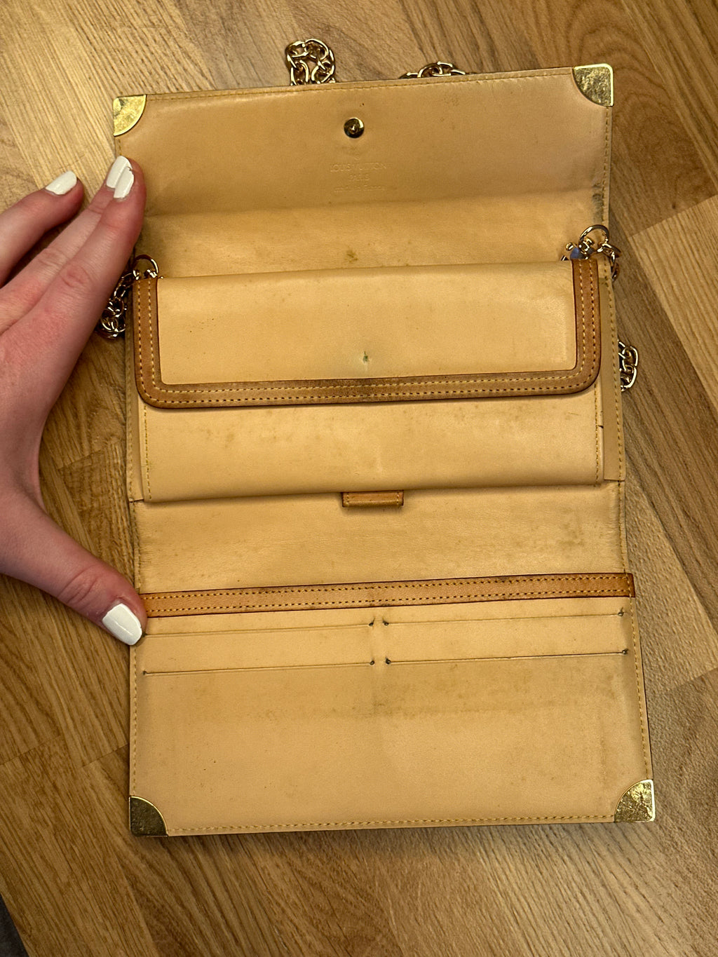 Louis Vuitton X Takashi Murakami Trifold Wallet with Unbranded Chains and Insert