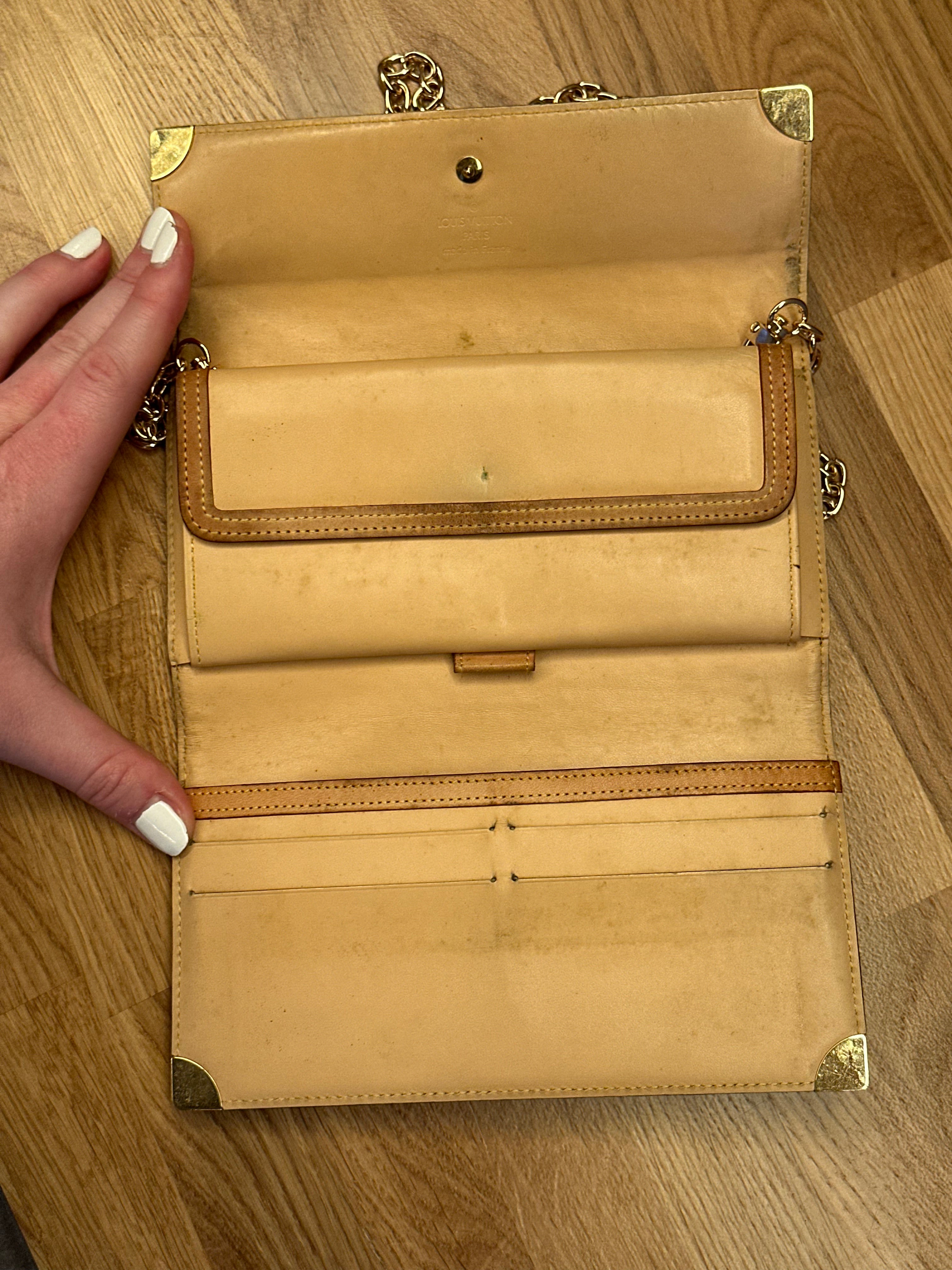 Louis Vuitton X Takashi Murakami Trifold Wallet with Unbranded Chains and Insert