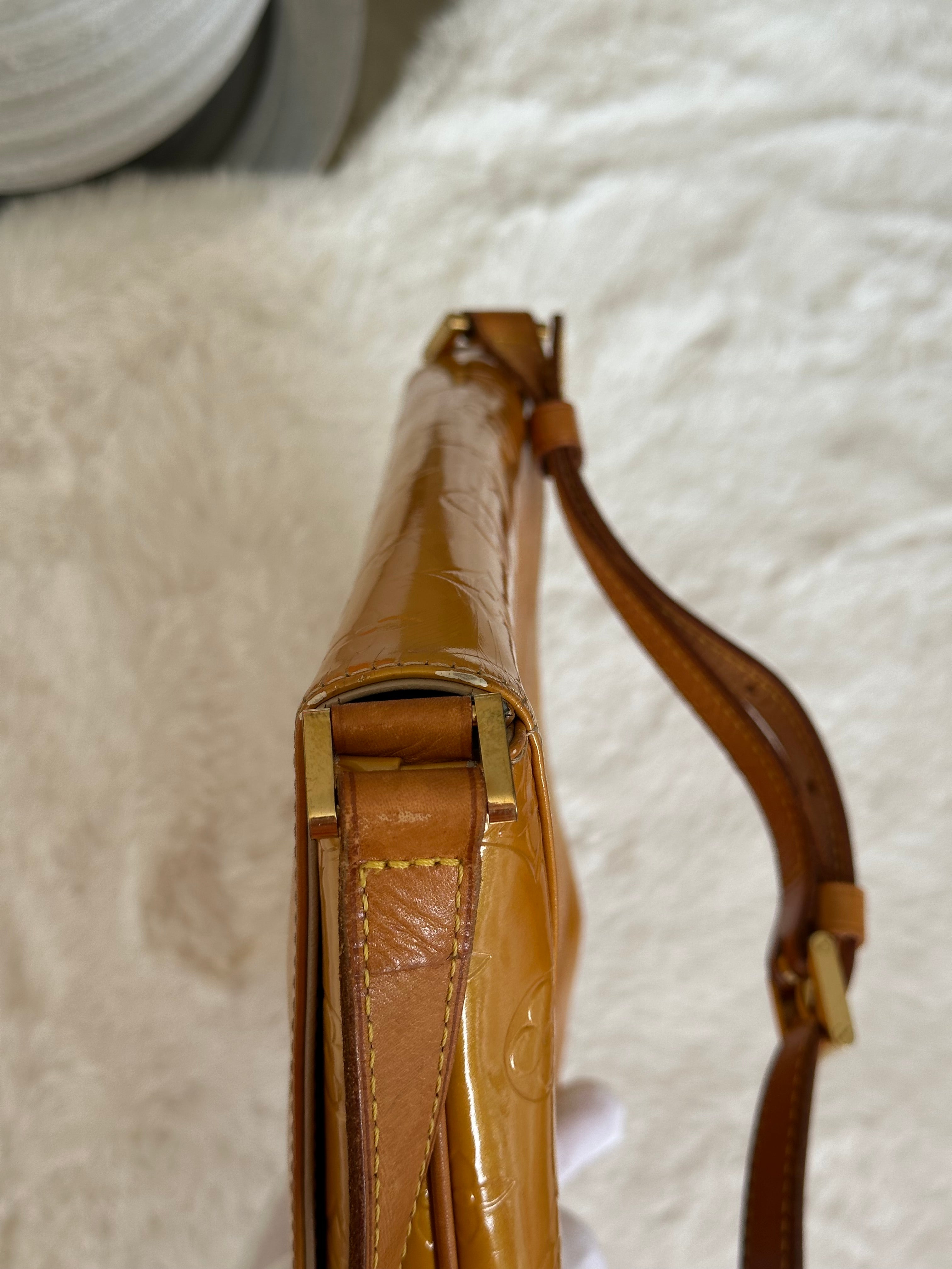 Louis Vuitton Thompson Street in Orange Vernis Leather