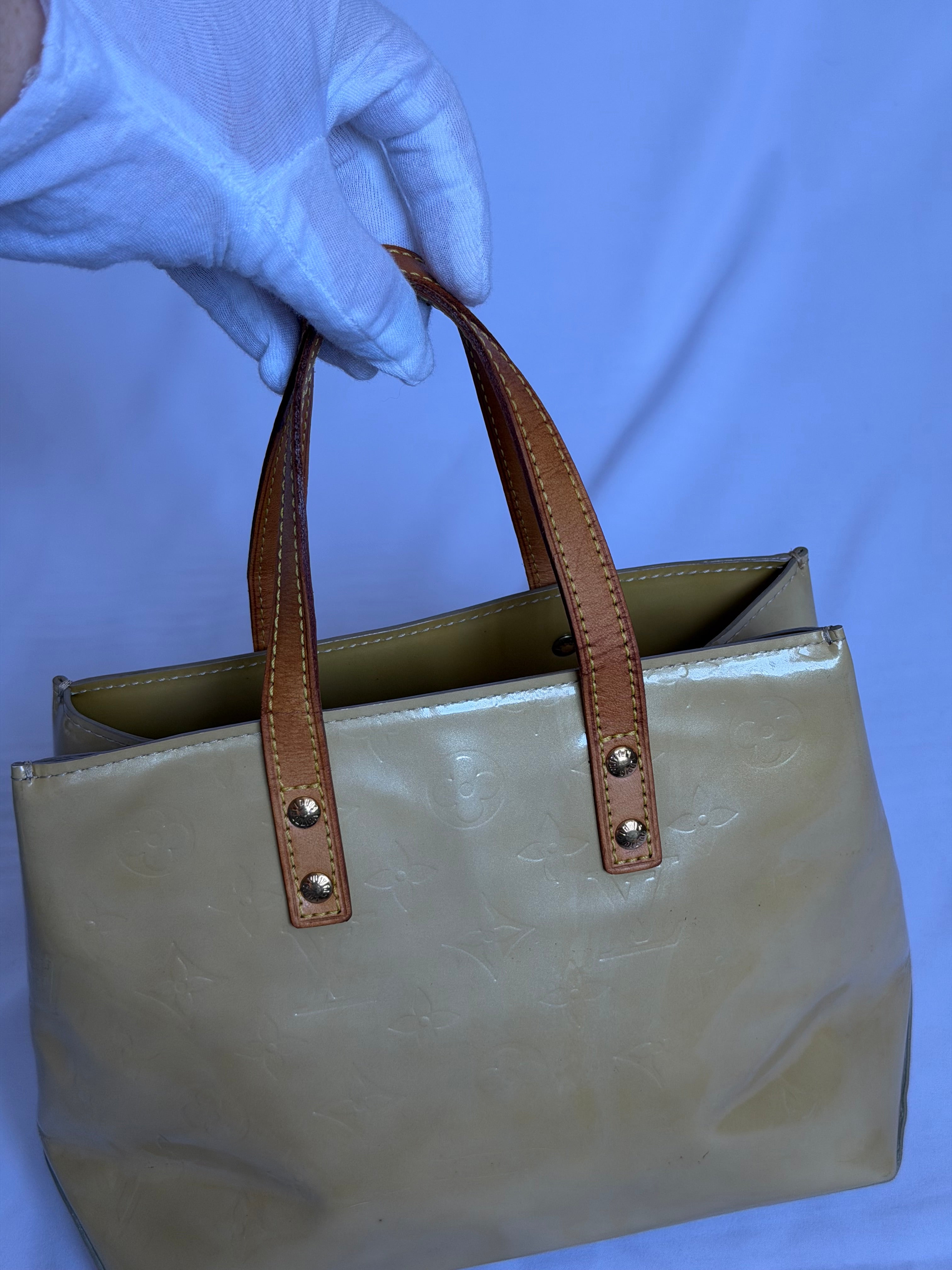 Louis Vuitton Reade PM in Golden Yellow Vernis Leather