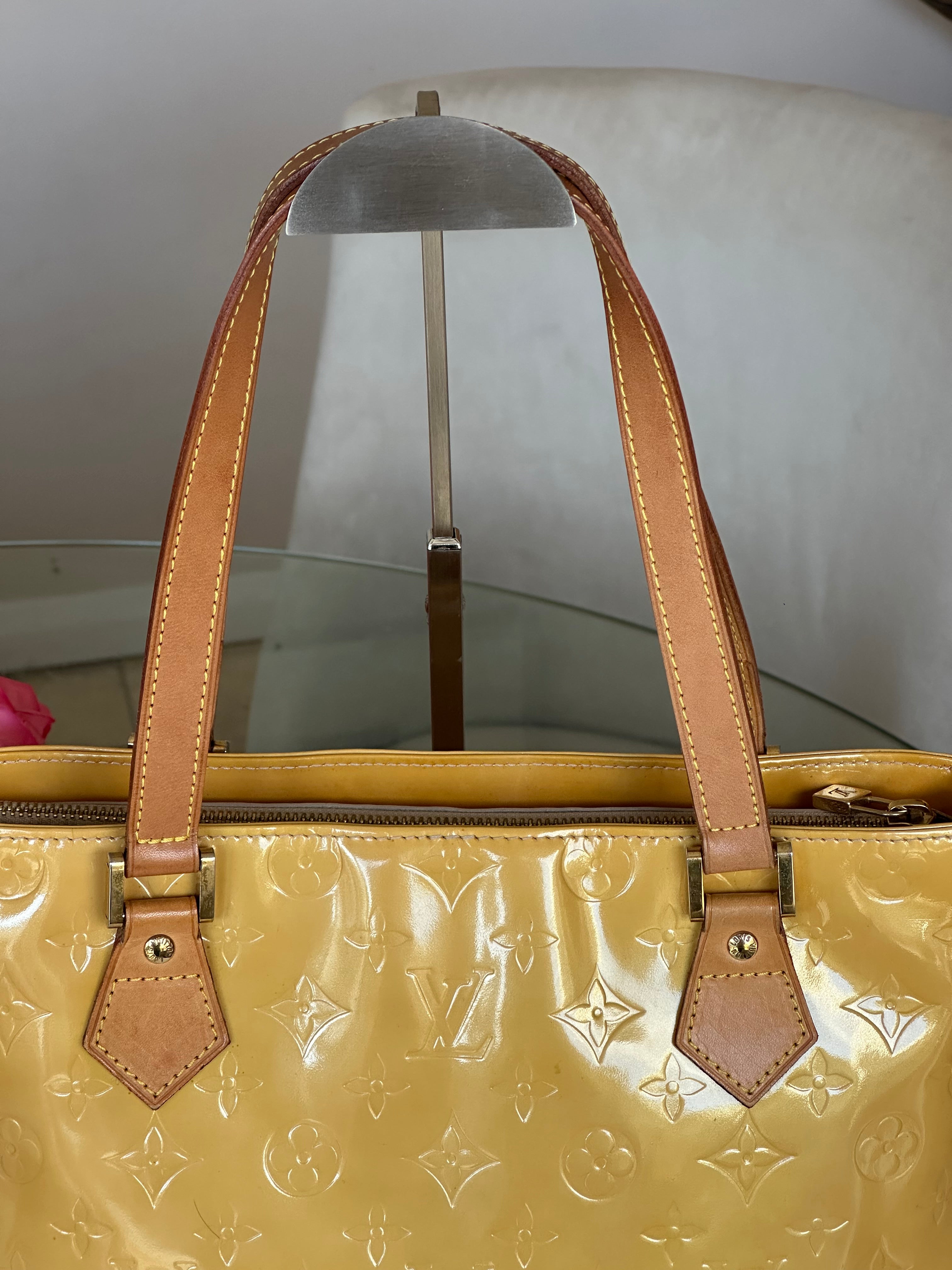 Louis Vuitton Houston Gold - Yellow Vernis Leather