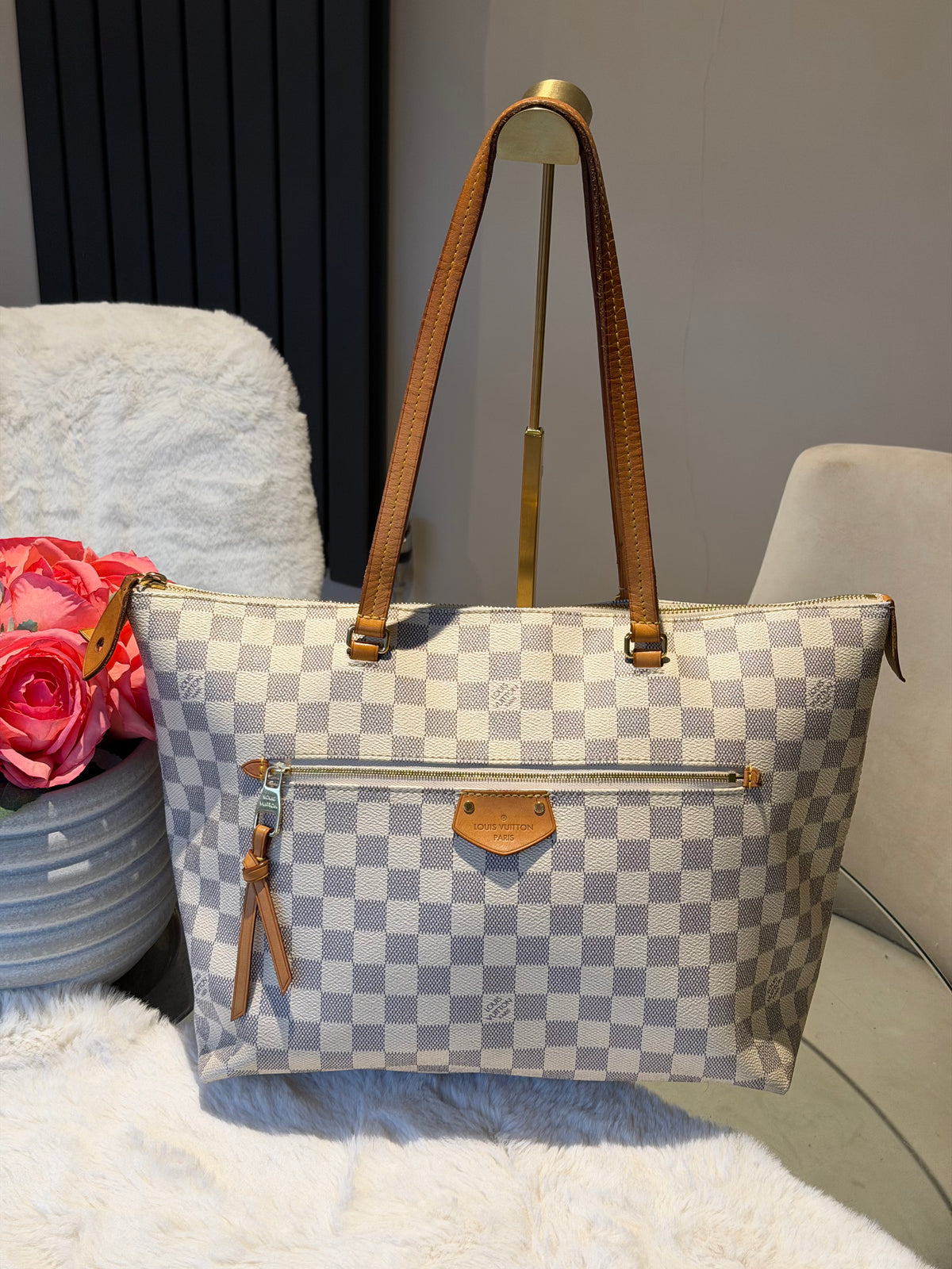 Louis Vuitton Iena MM in Damier Azur Canvas