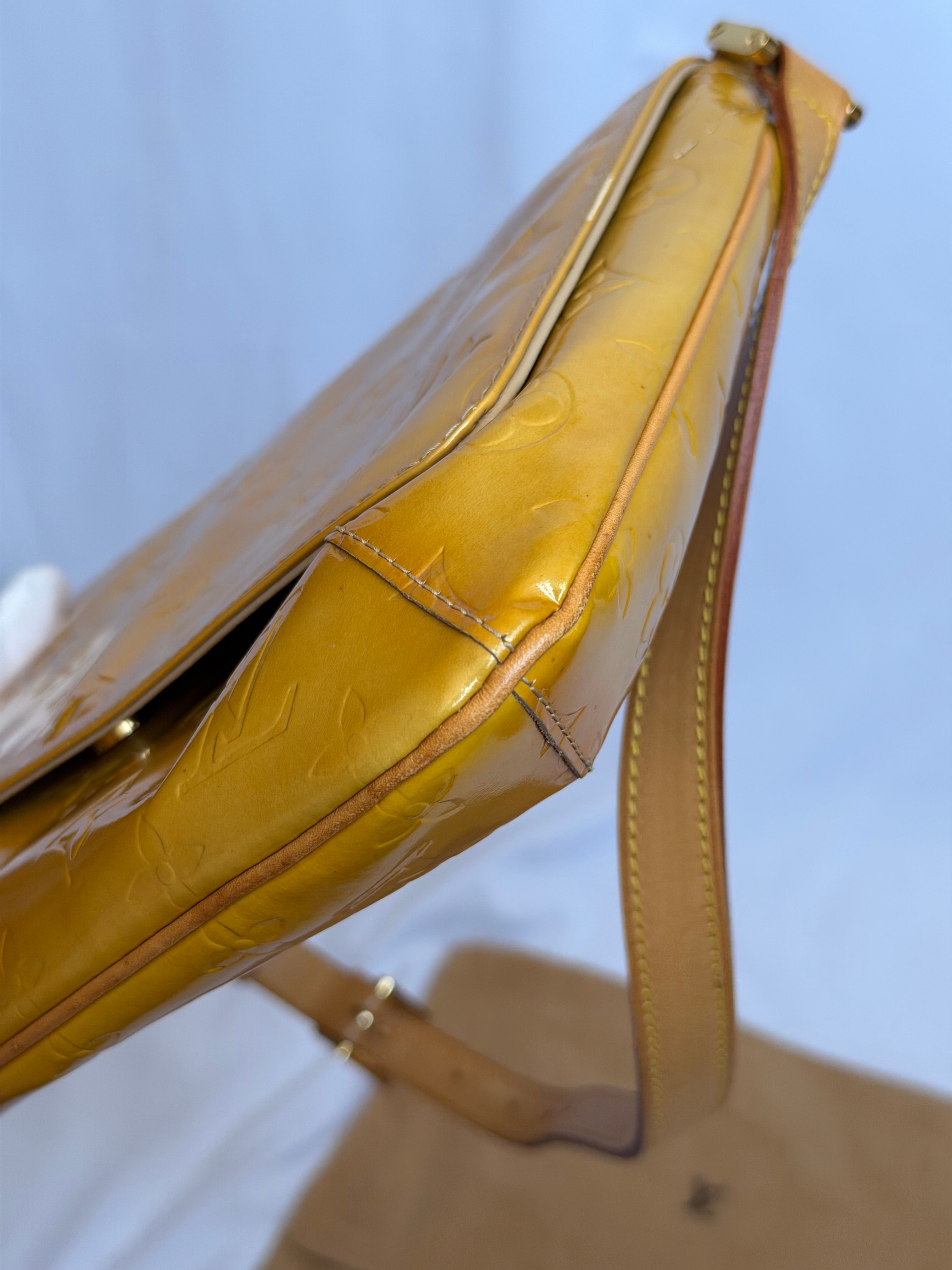 Louis Vuitton Thompson Street in Yellow Vernis Leather