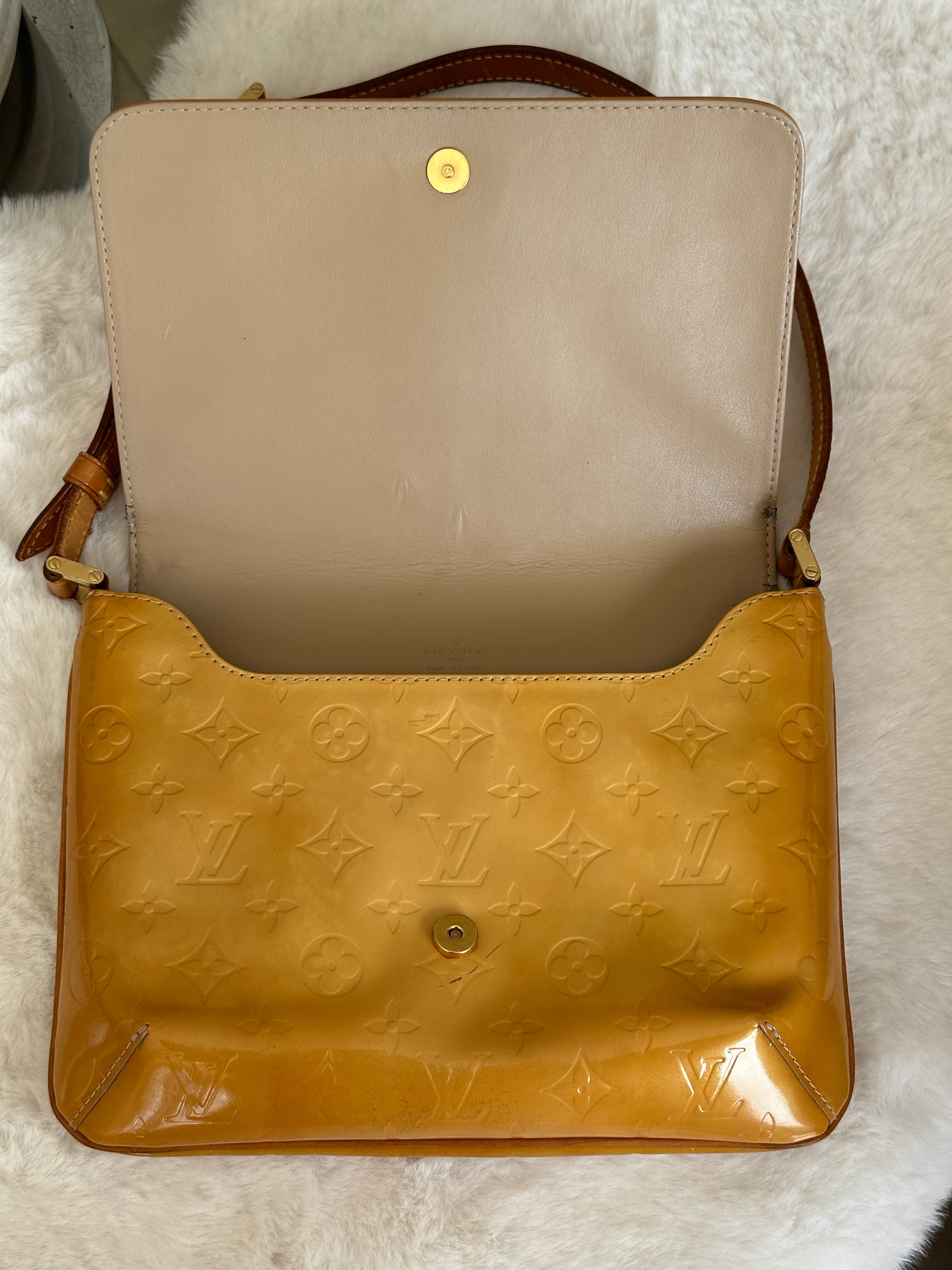 Louis Vuitton Thompson Street in Orange Vernis Leather