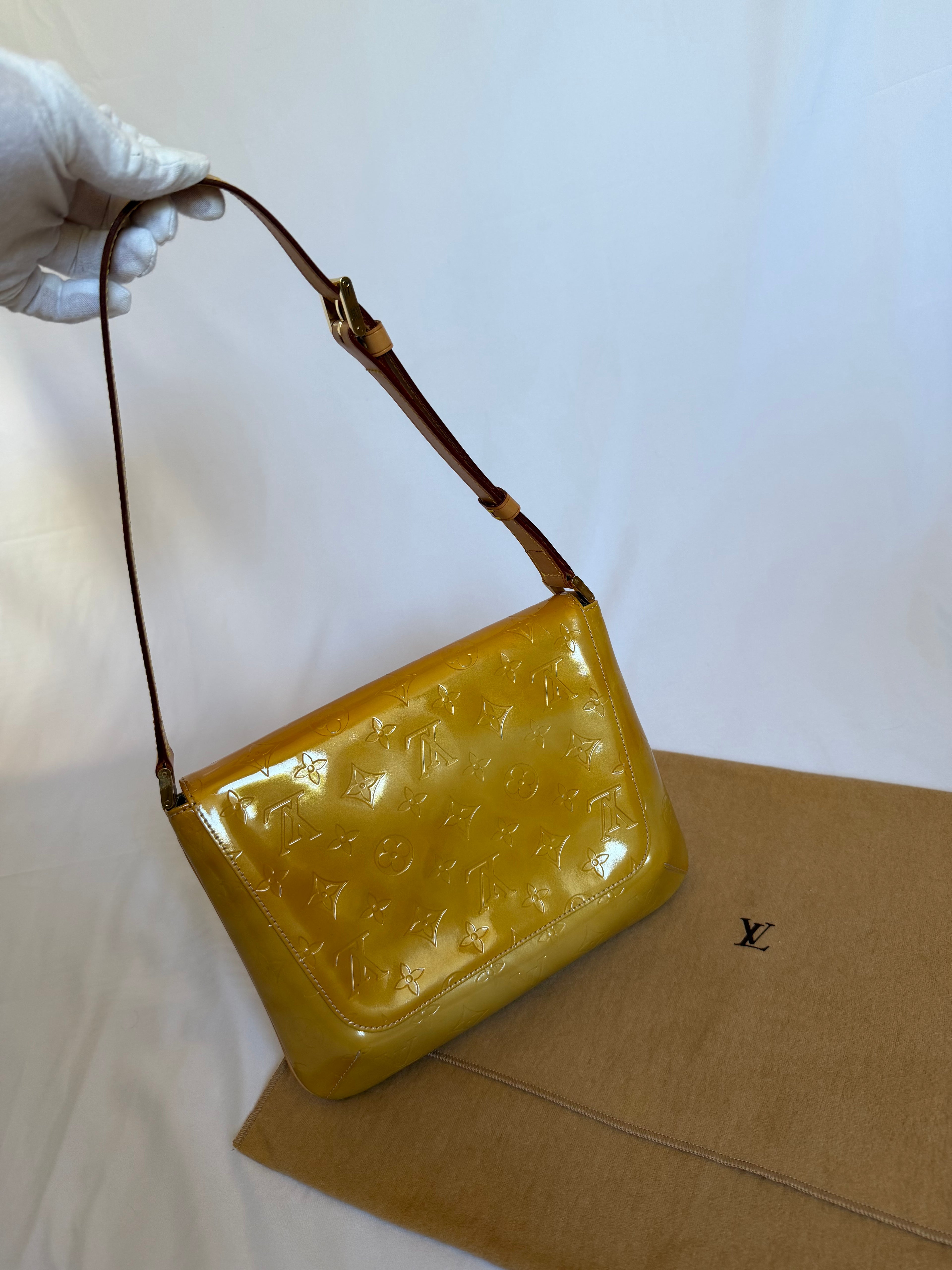 Louis Vuitton Thompson Street in Yellow Vernis Leather