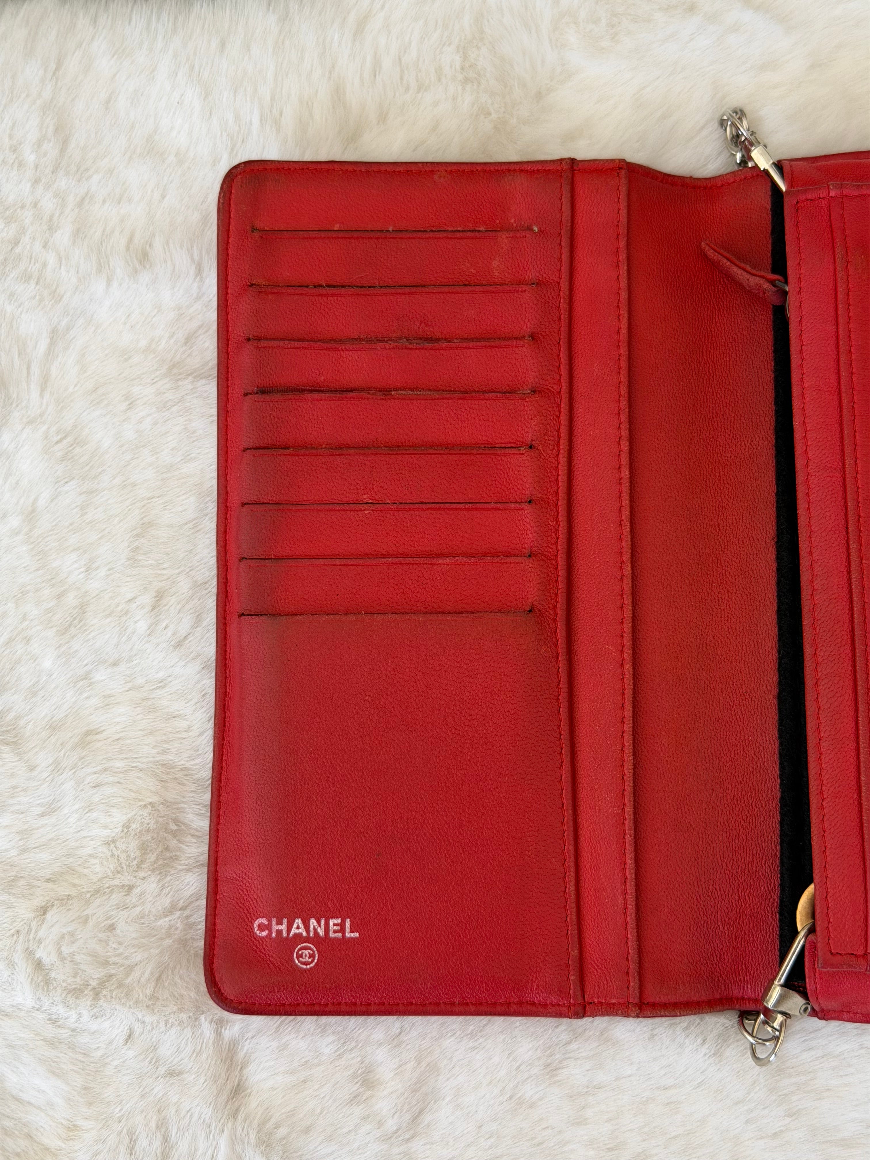 Chanel Lambskin Leather Wallet on Chain WOC