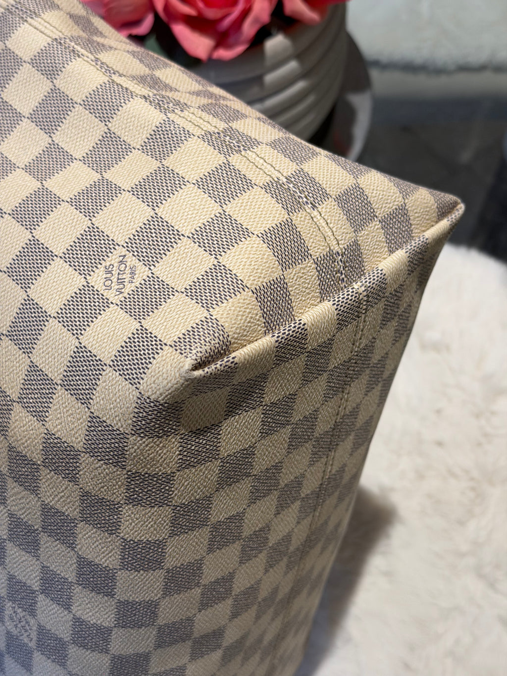 Louis Vuitton Iena MM in Damier Azur Canvas