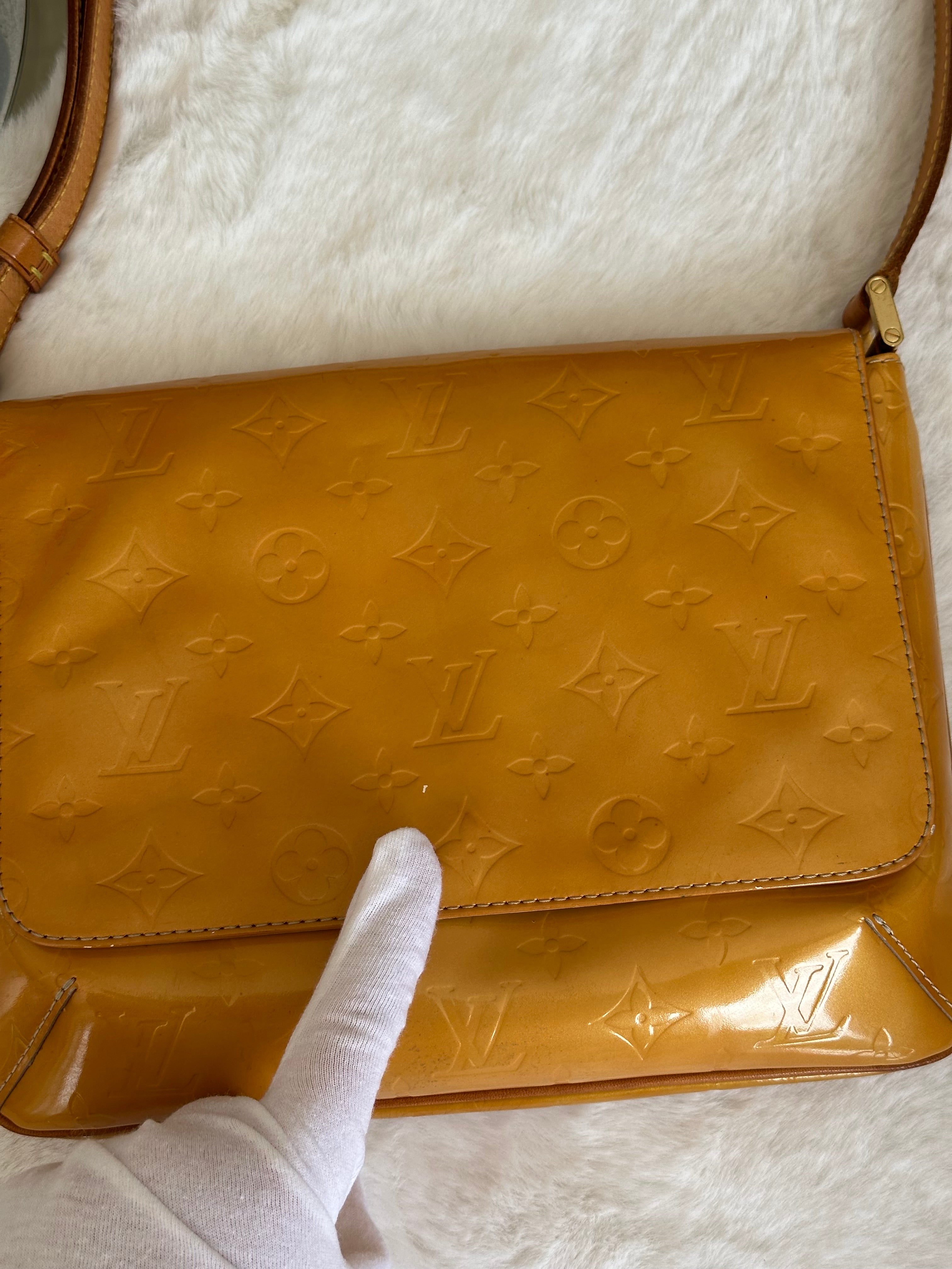 Louis Vuitton Thompson Street in Orange Vernis Leather