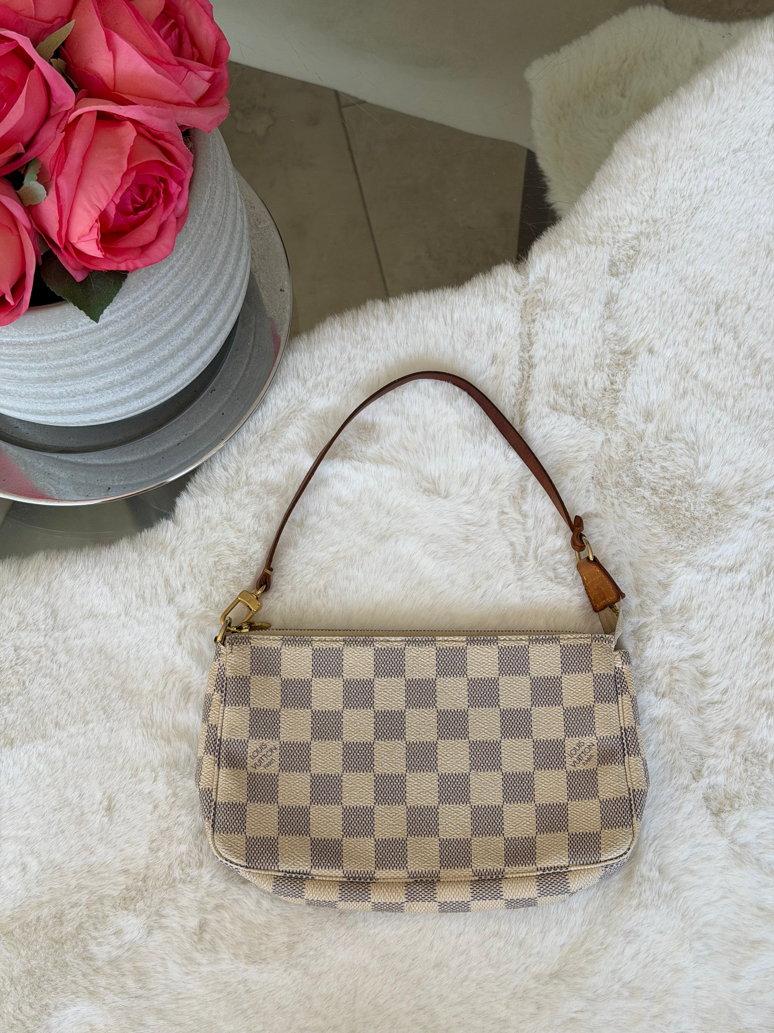 Louis Vuitton Pochette Accessories in Damier Azur