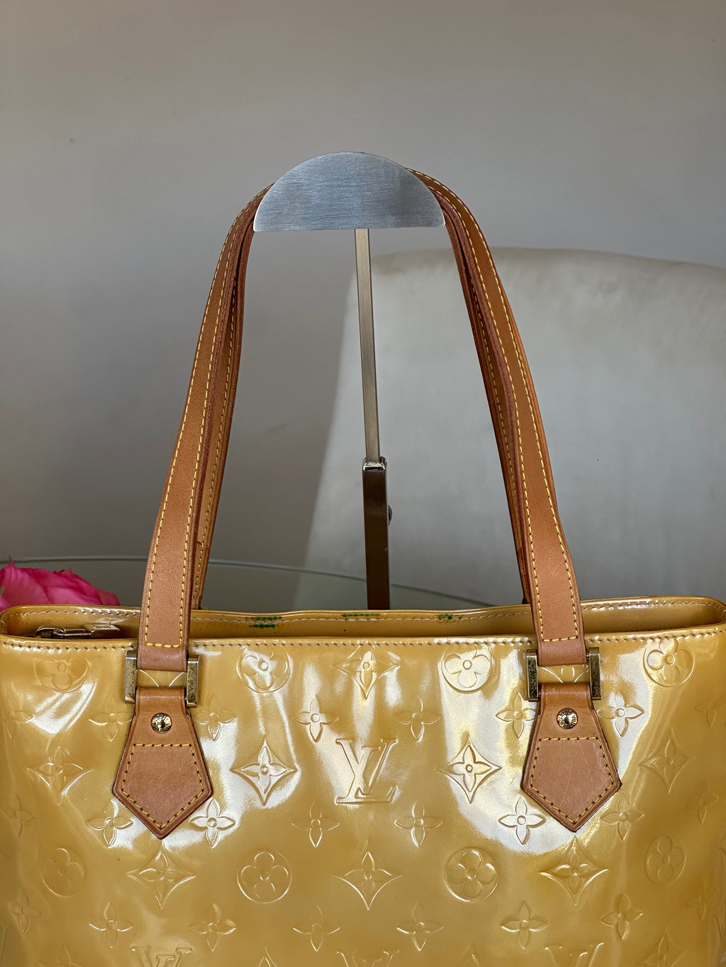 Louis Vuitton Houston Gold - Yellow Vernis Leather