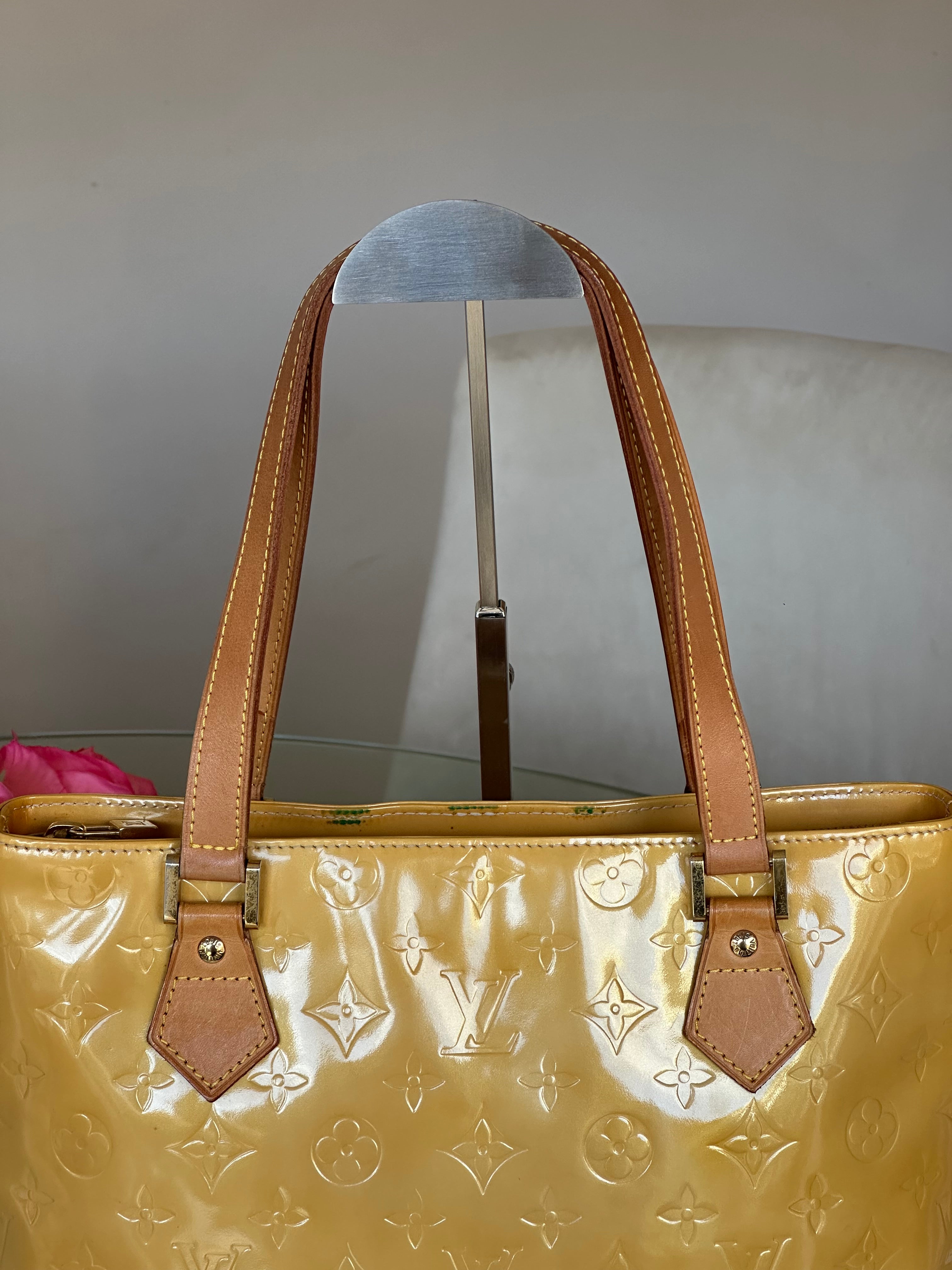 Louis Vuitton Houston Gold - Yellow Vernis Leather