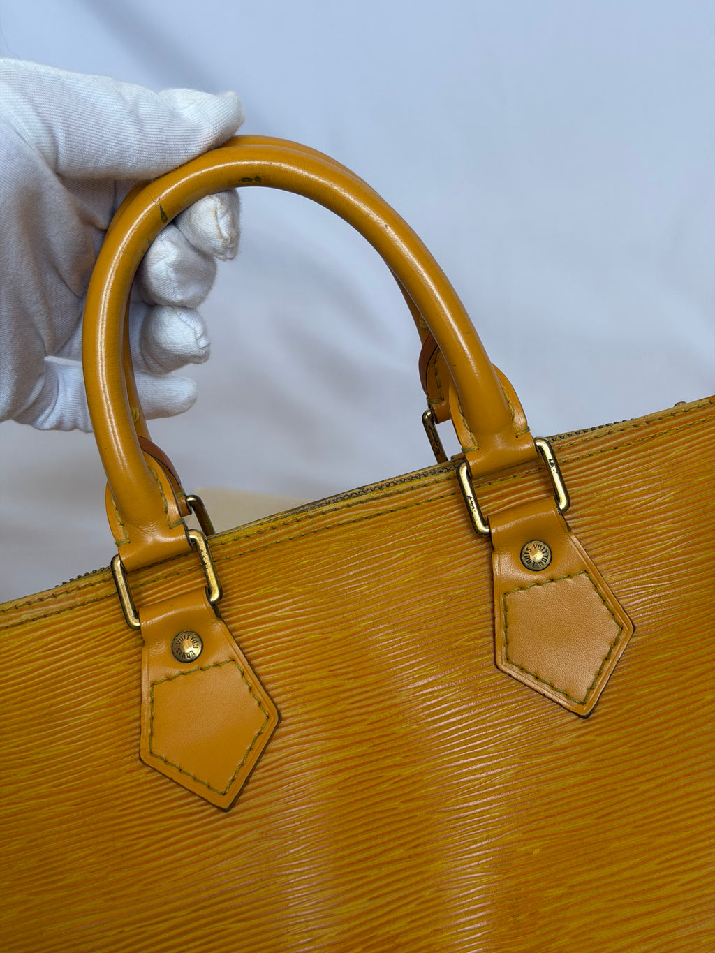 Louis Vuitton Speedy in Yellow Epi Leather