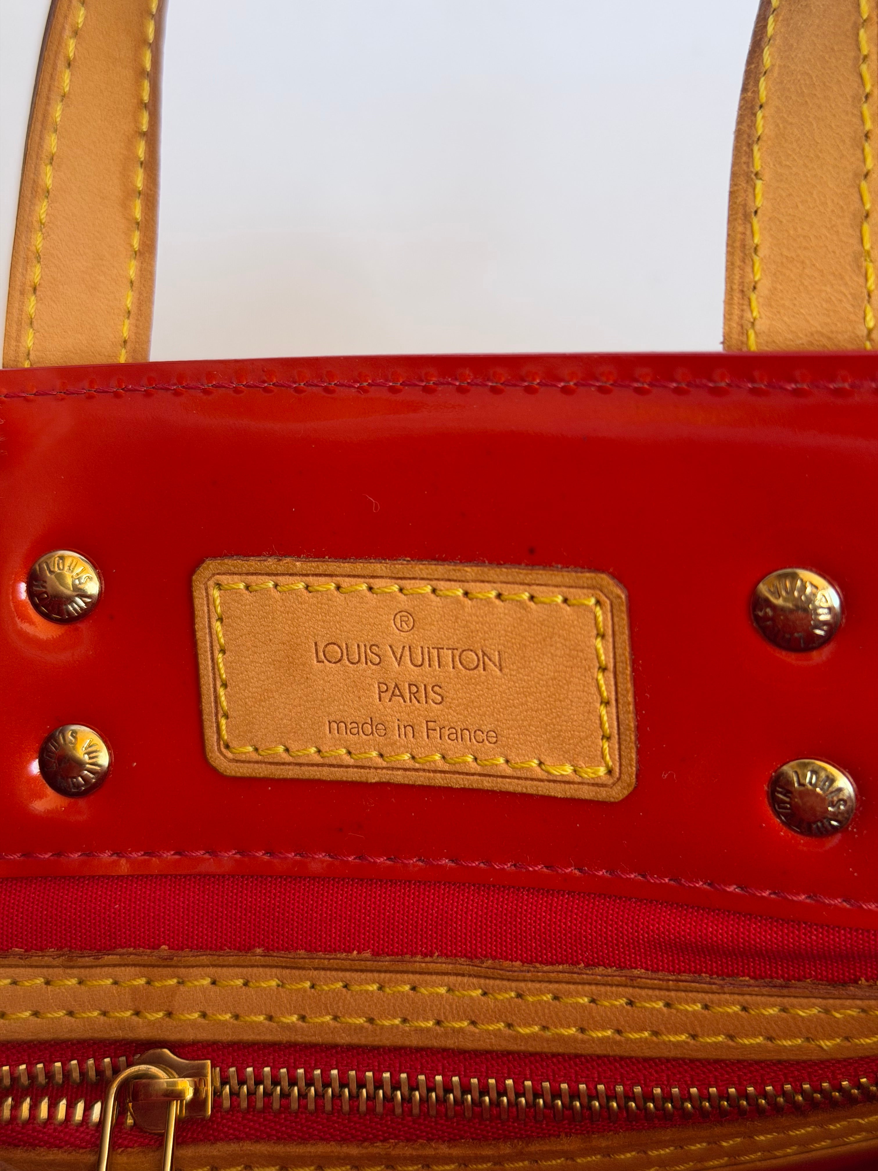 Louis Vuitton Reade PM in Red Vernis Leather