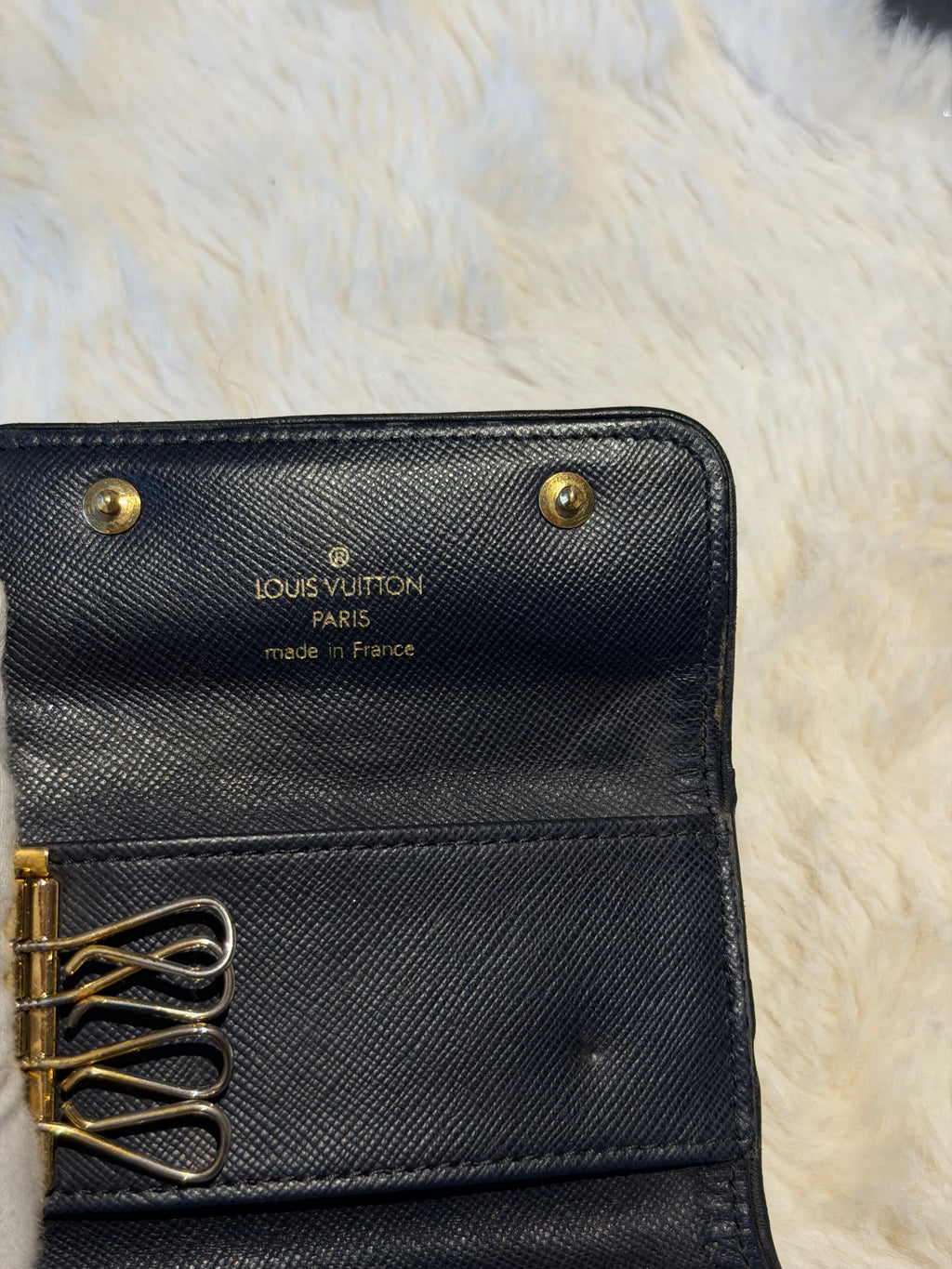 Louis Vuitton 4 Key Holder in Mini Lin Monogram Canvas
