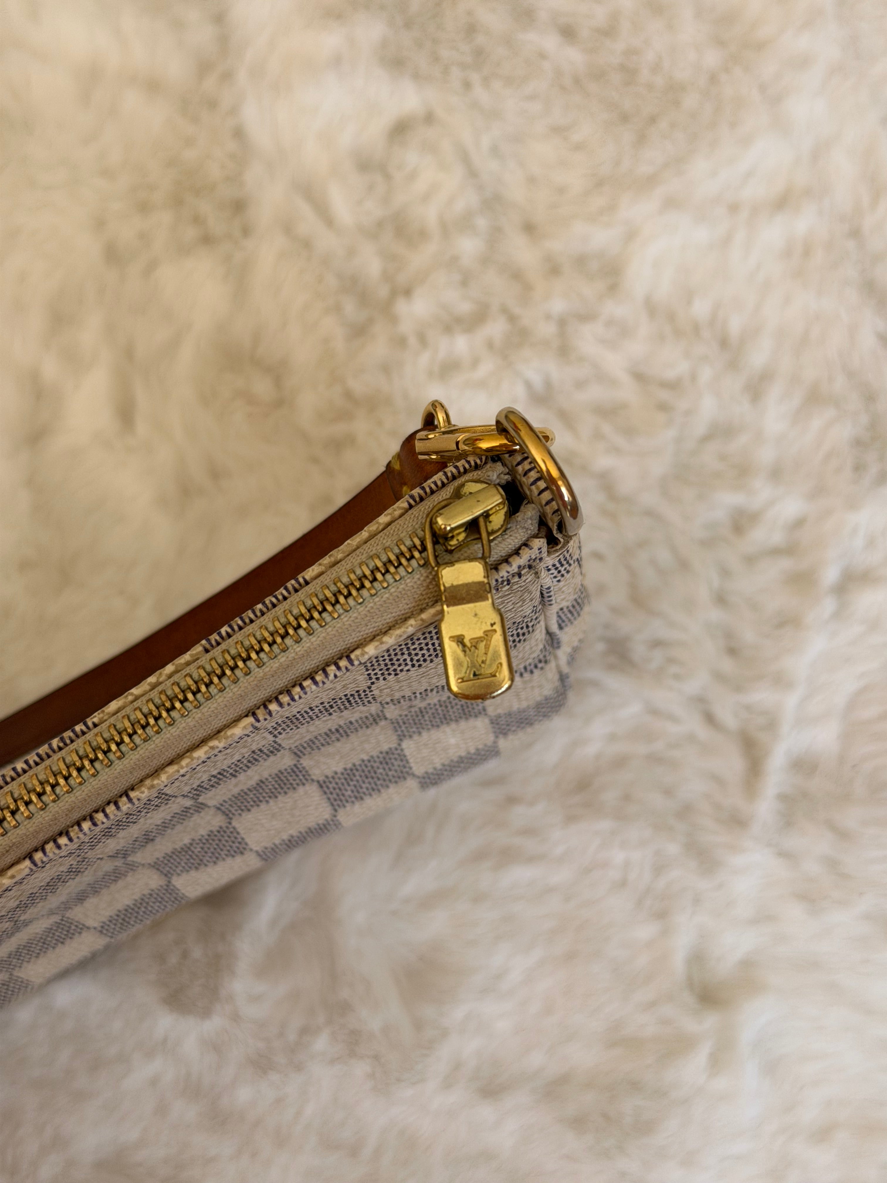 Louis Vuitton Pochette Accessories in Damier Azur