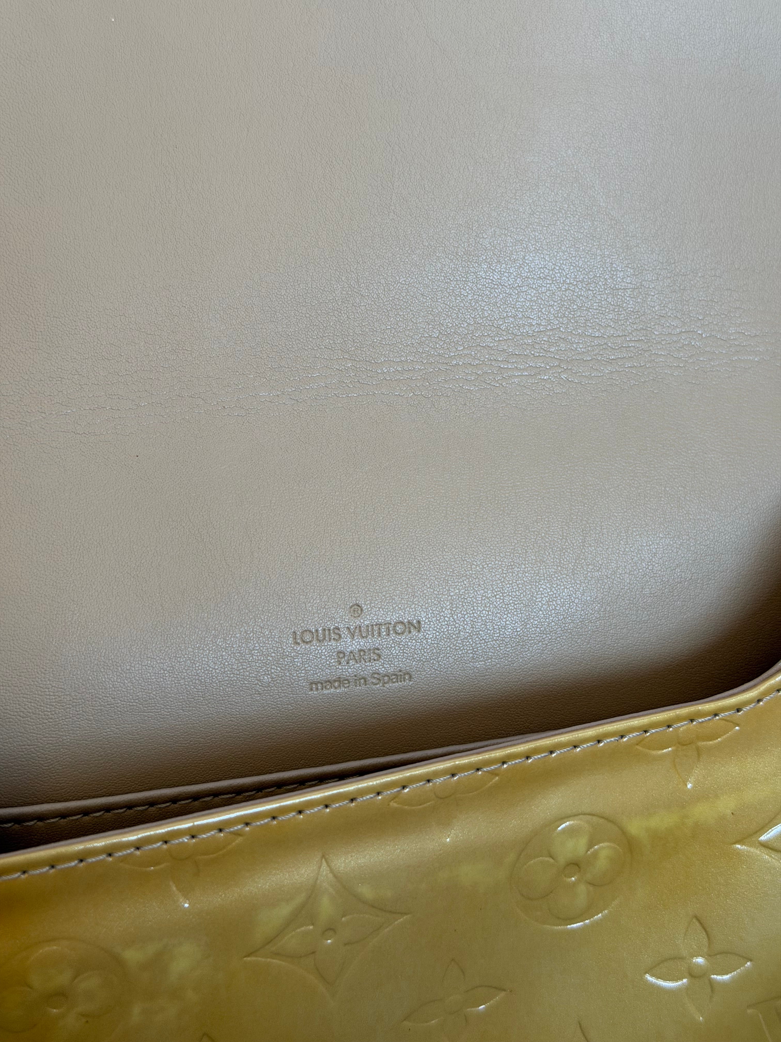 Louis Vuitton Thompson Street in Yellow Vernis Leather