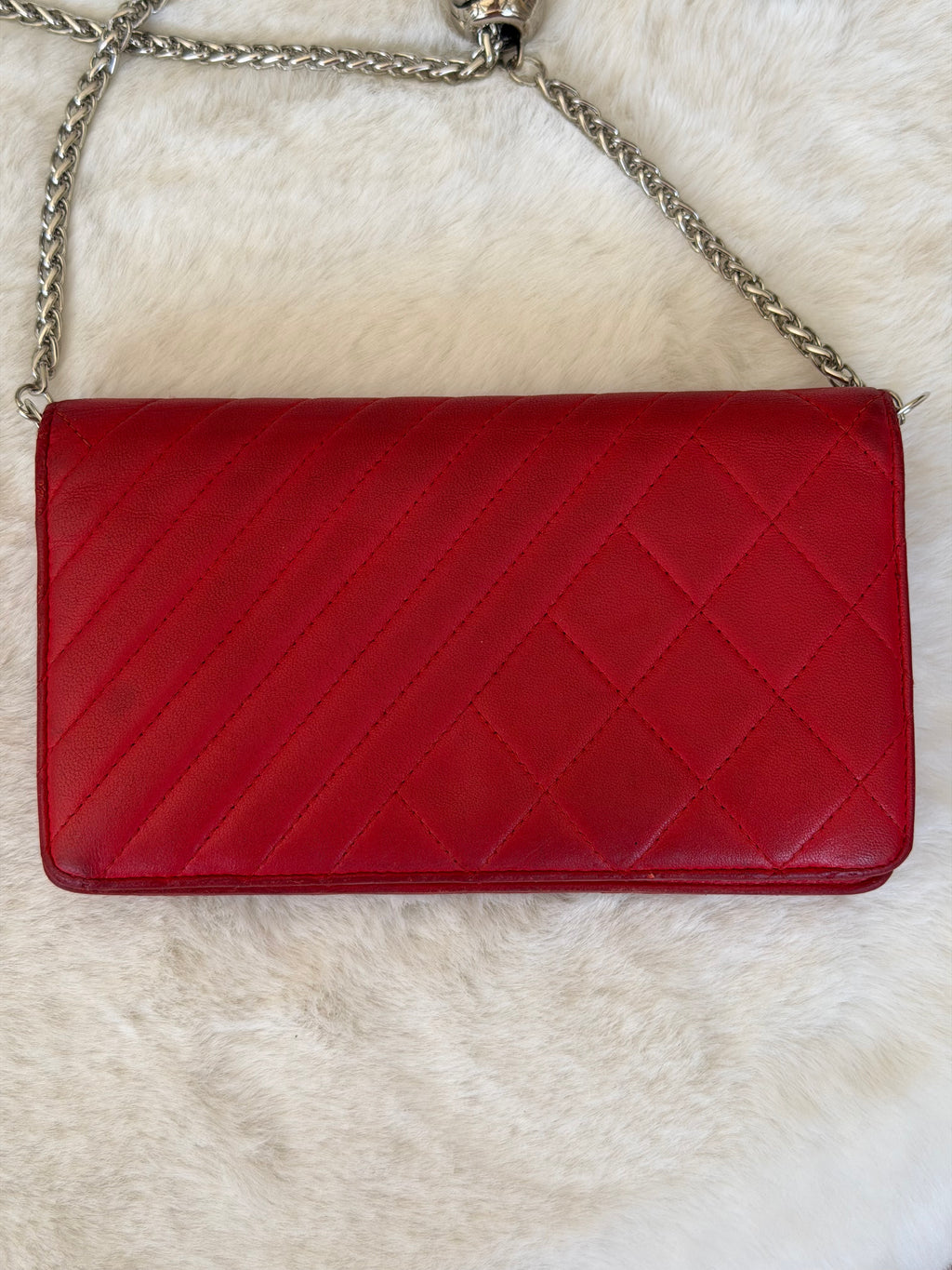 Chanel Lambskin Leather Wallet on Chain WOC