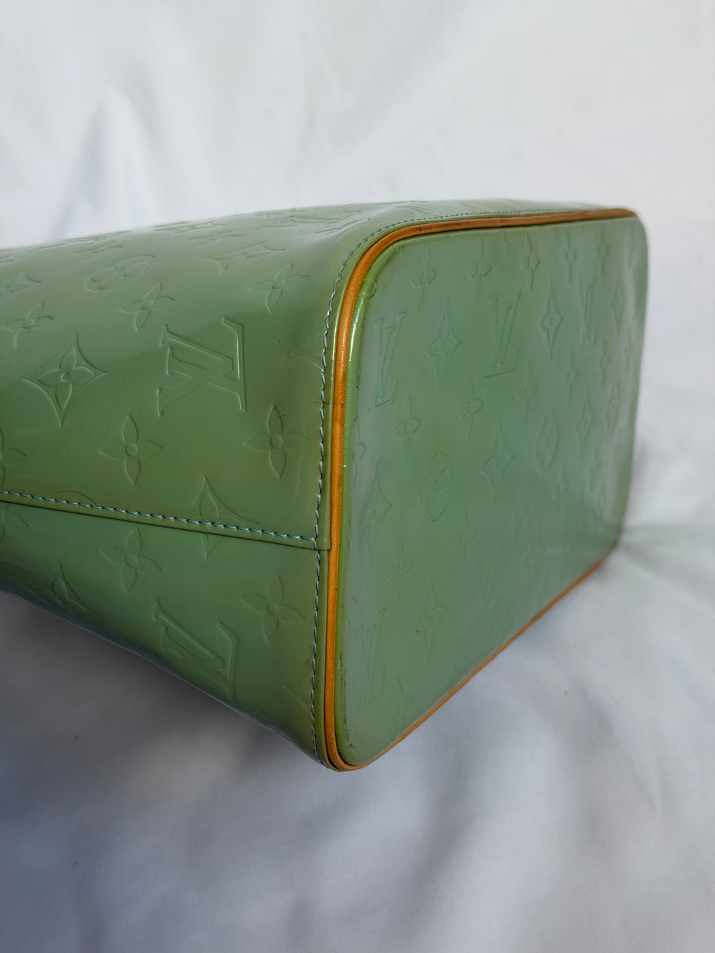 Louis Vuitton Houston in Mint/ Turquoise Vernis Leather
