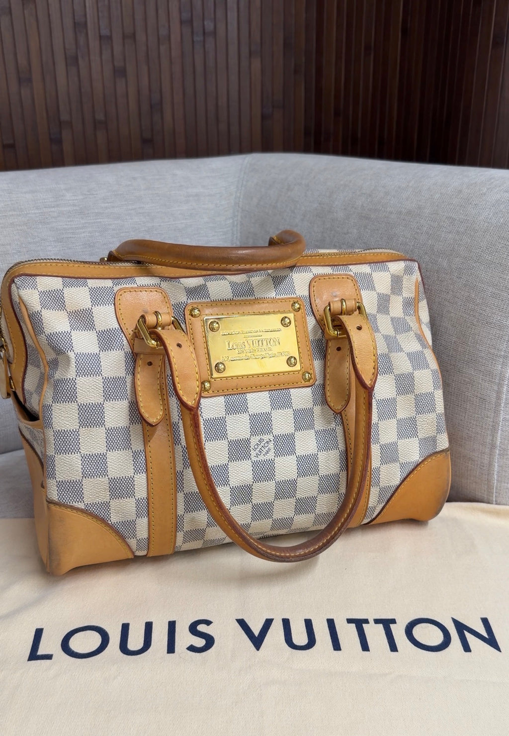 Louis Vuitton Berkeley in Damier Azur Canvas