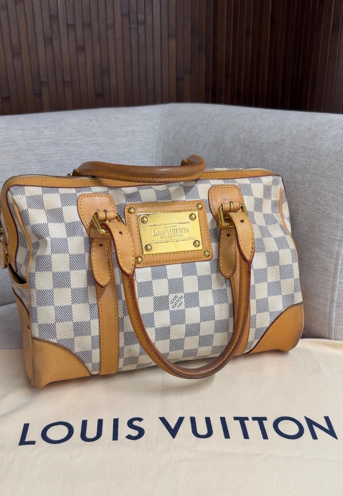 Louis Vuitton Berkeley in Damier Azur Canvas
