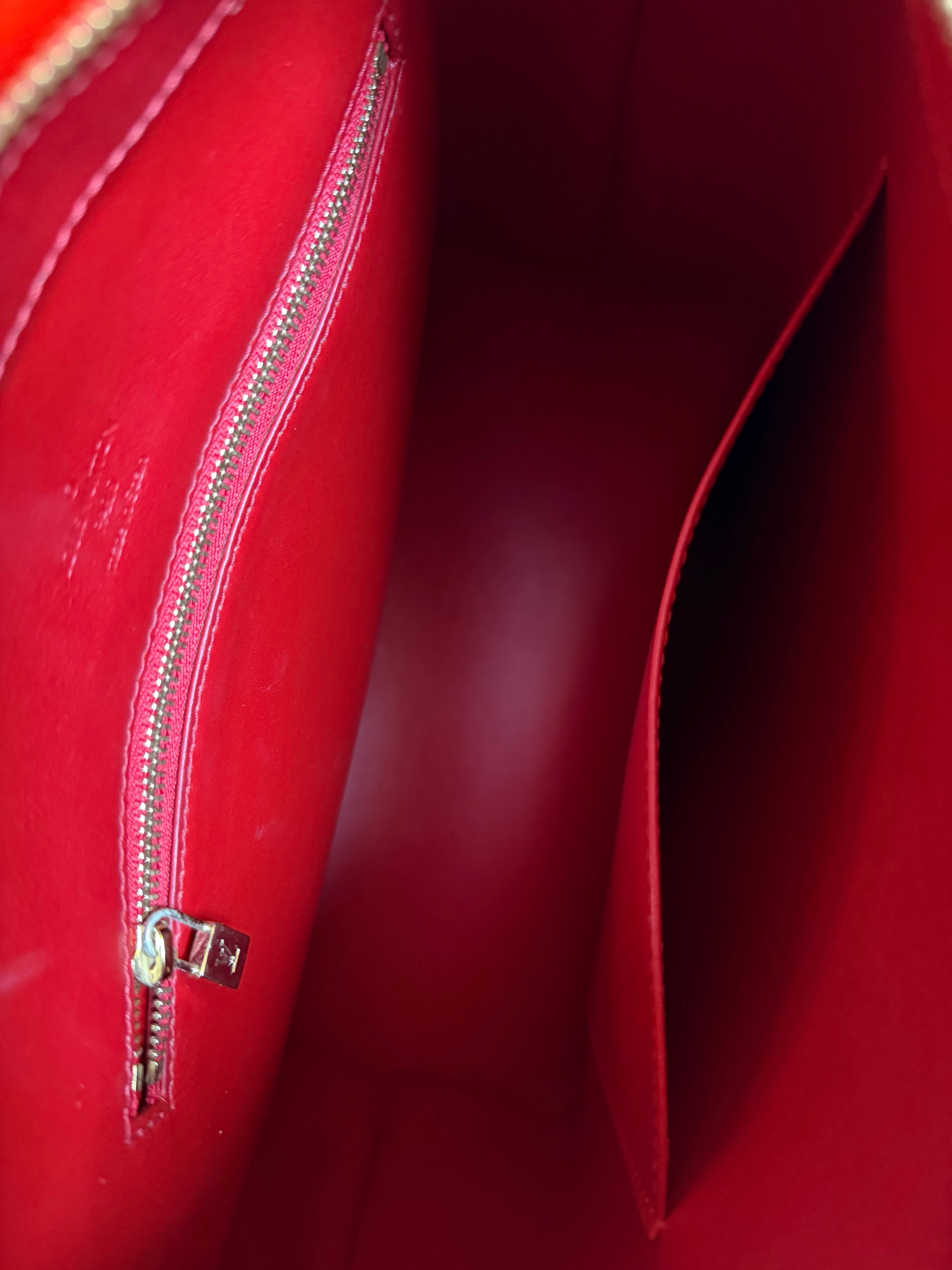 Louis Vuitton Houston in Red Vernis Leather