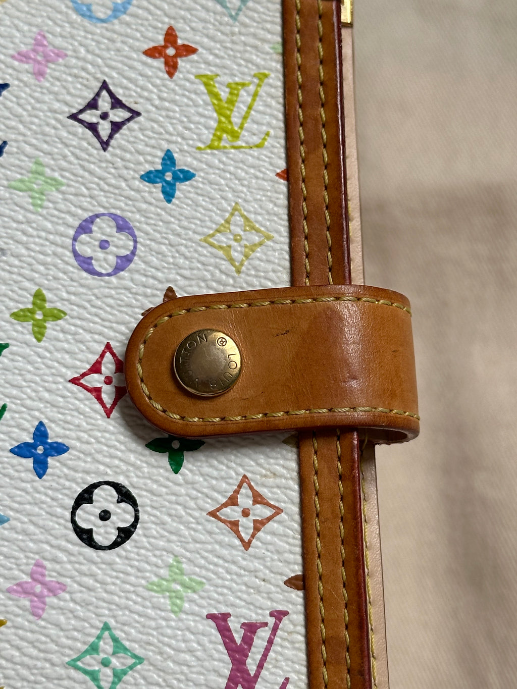 Louis Vuitton X Takashi Murakami Agenda PM in Multicolour Monogram