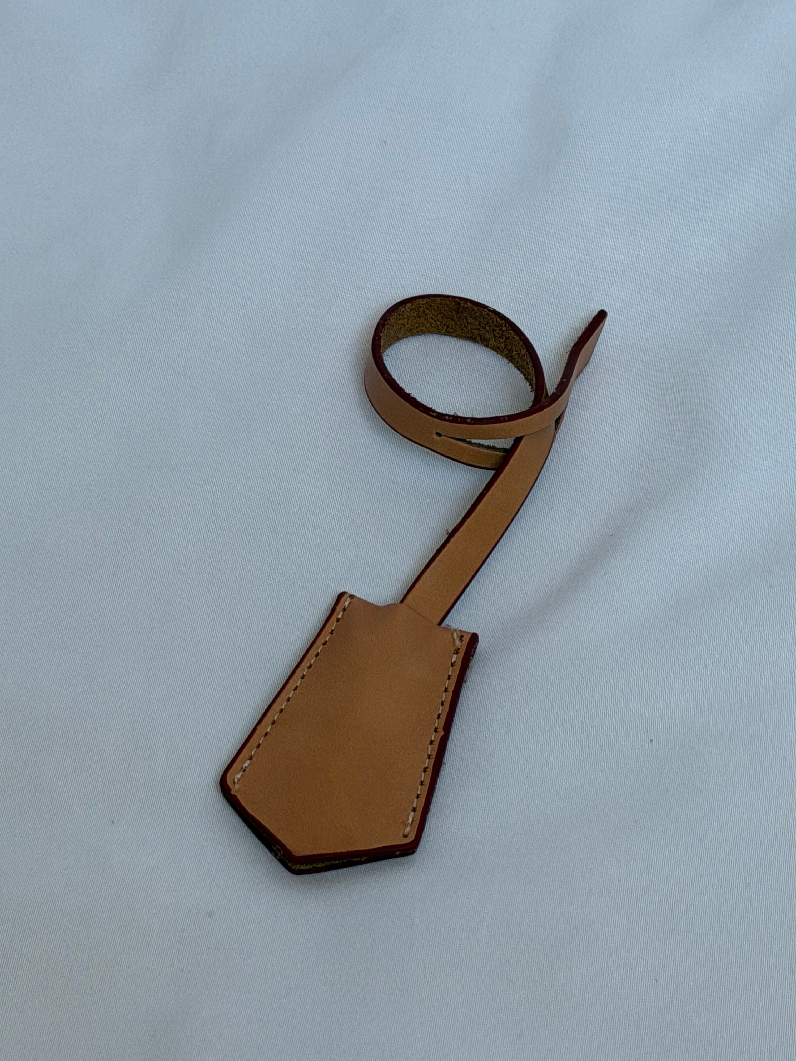 Genuine Leather Clochette in Tan