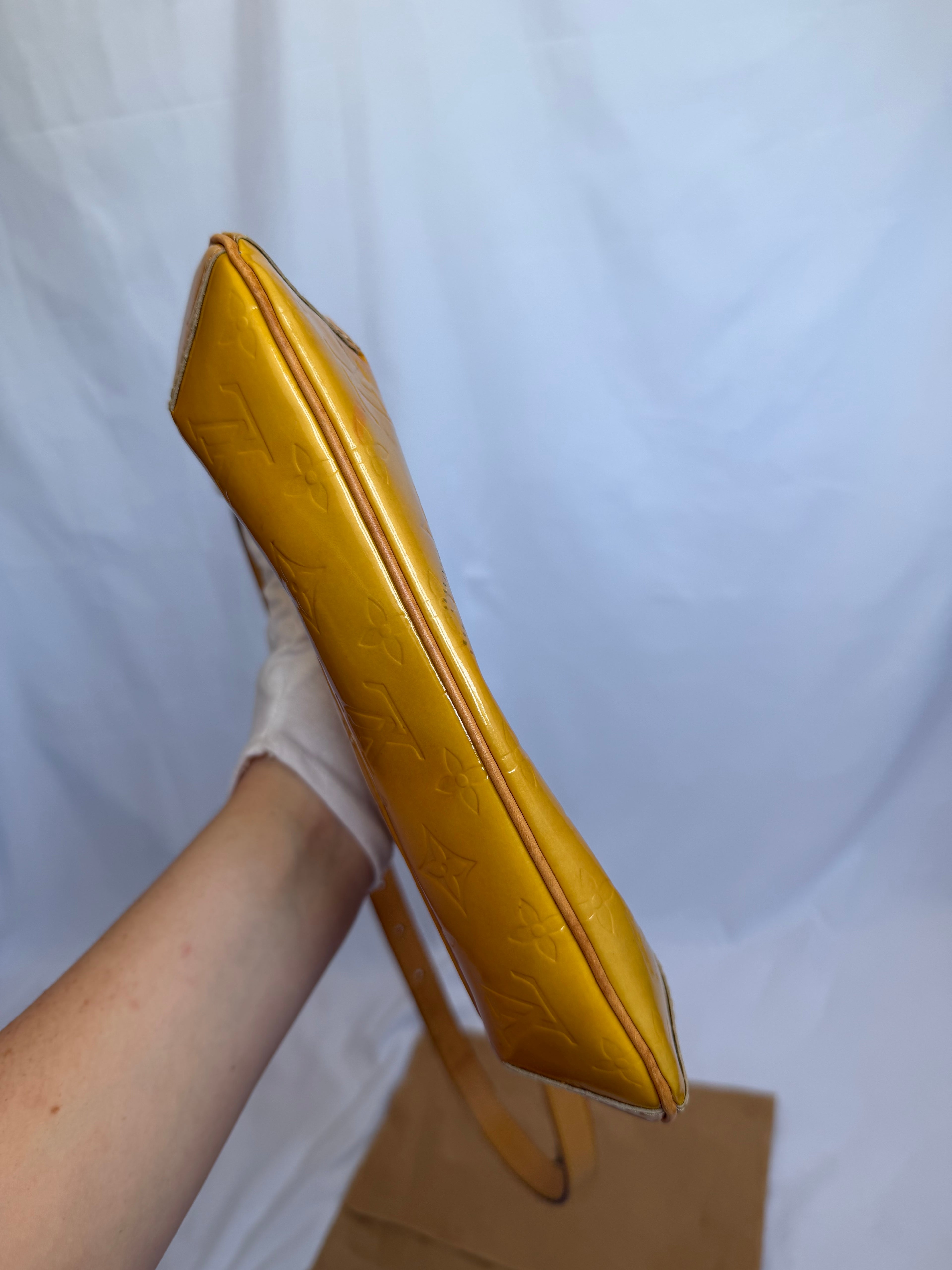 Louis Vuitton Thompson Street in Yellow Vernis Leather