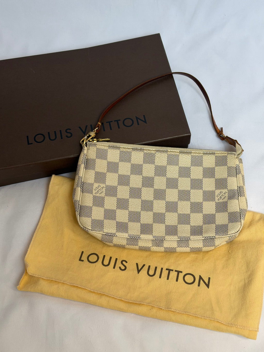 Louis Vuitton Pochette Accessories in Damier Azur