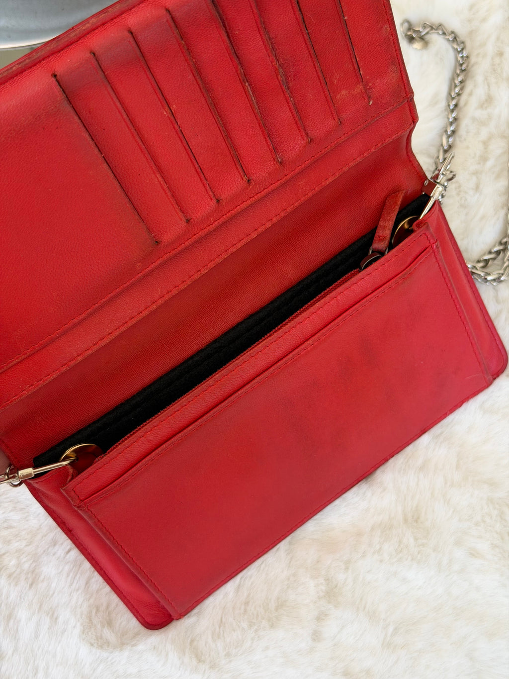 Chanel Lambskin Leather Wallet on Chain WOC