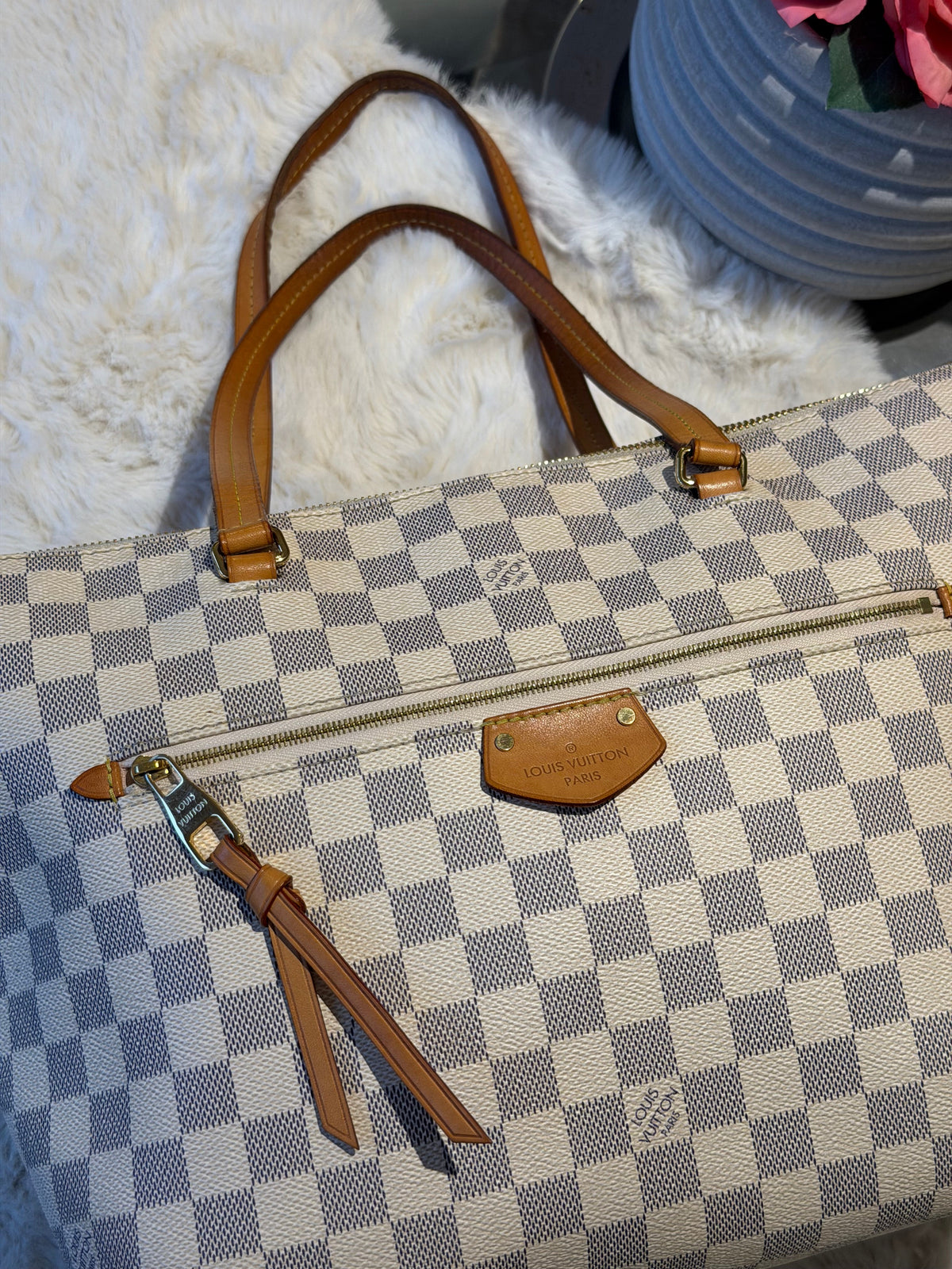 Louis Vuitton Iena MM in Damier Azur Canvas