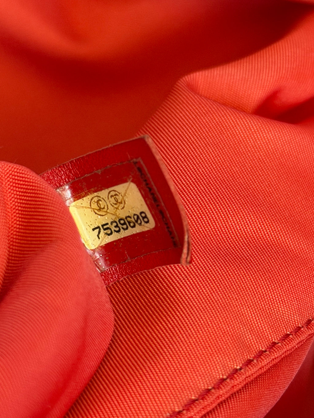 Chanel Travel Line Tote MM in Red Coral