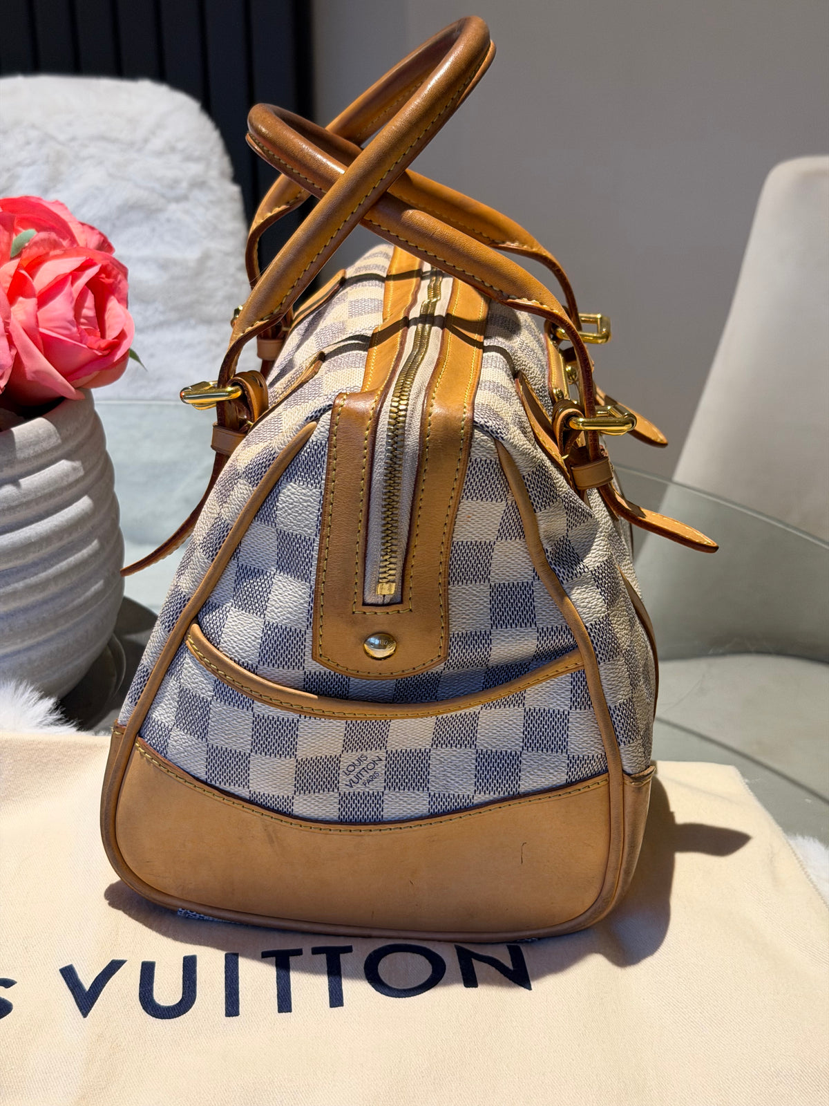 Louis Vuitton Berkeley in Damier Azur Canvas