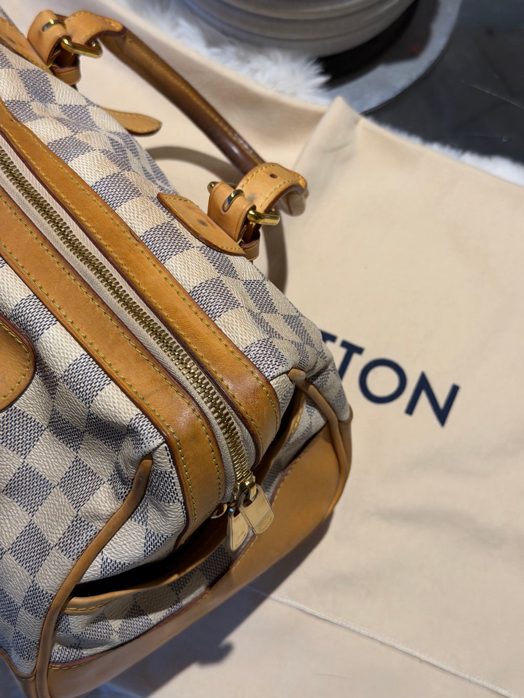 Louis Vuitton Berkeley in Damier Azur Canvas