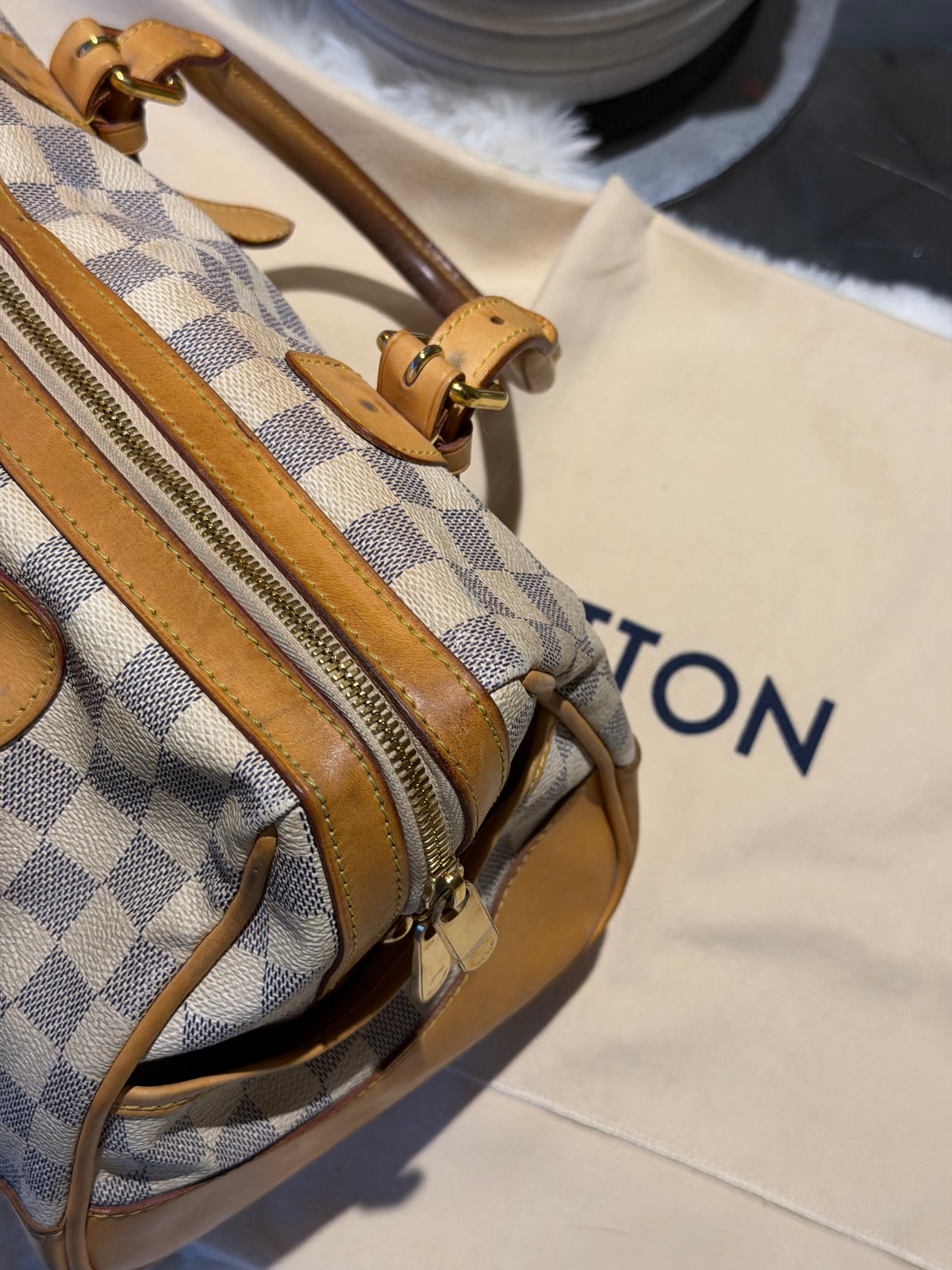 Louis Vuitton Berkeley in Damier Azur Canvas