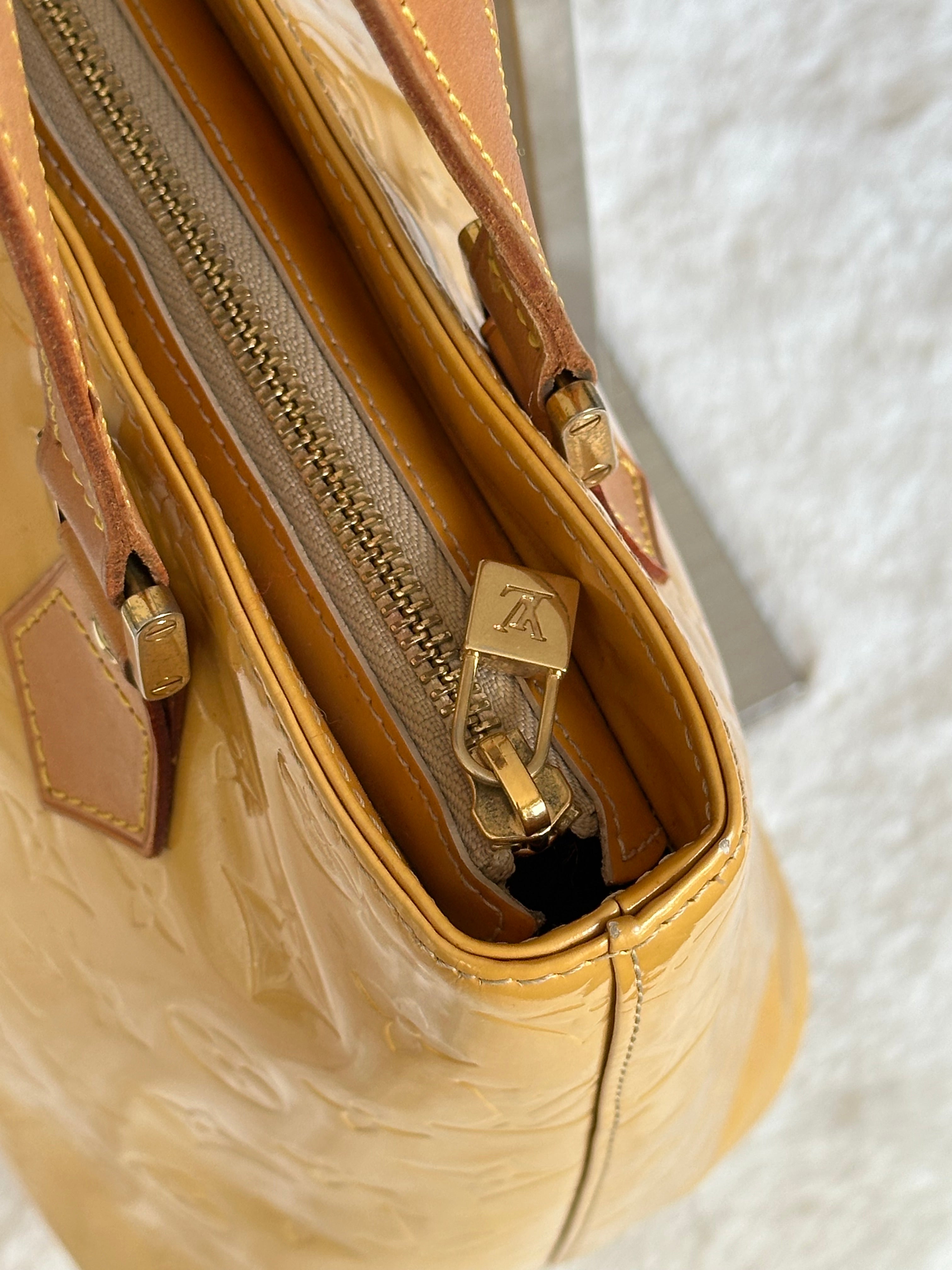 Louis Vuitton Houston Gold - Yellow Vernis Leather