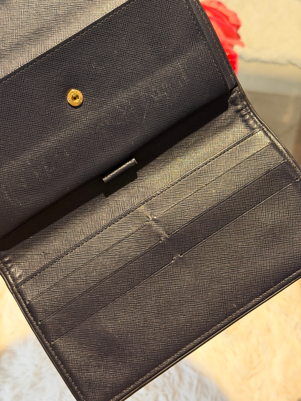 Louis Vuitton Porte Tresor International Wallet in Navy Mini Lin Monogram