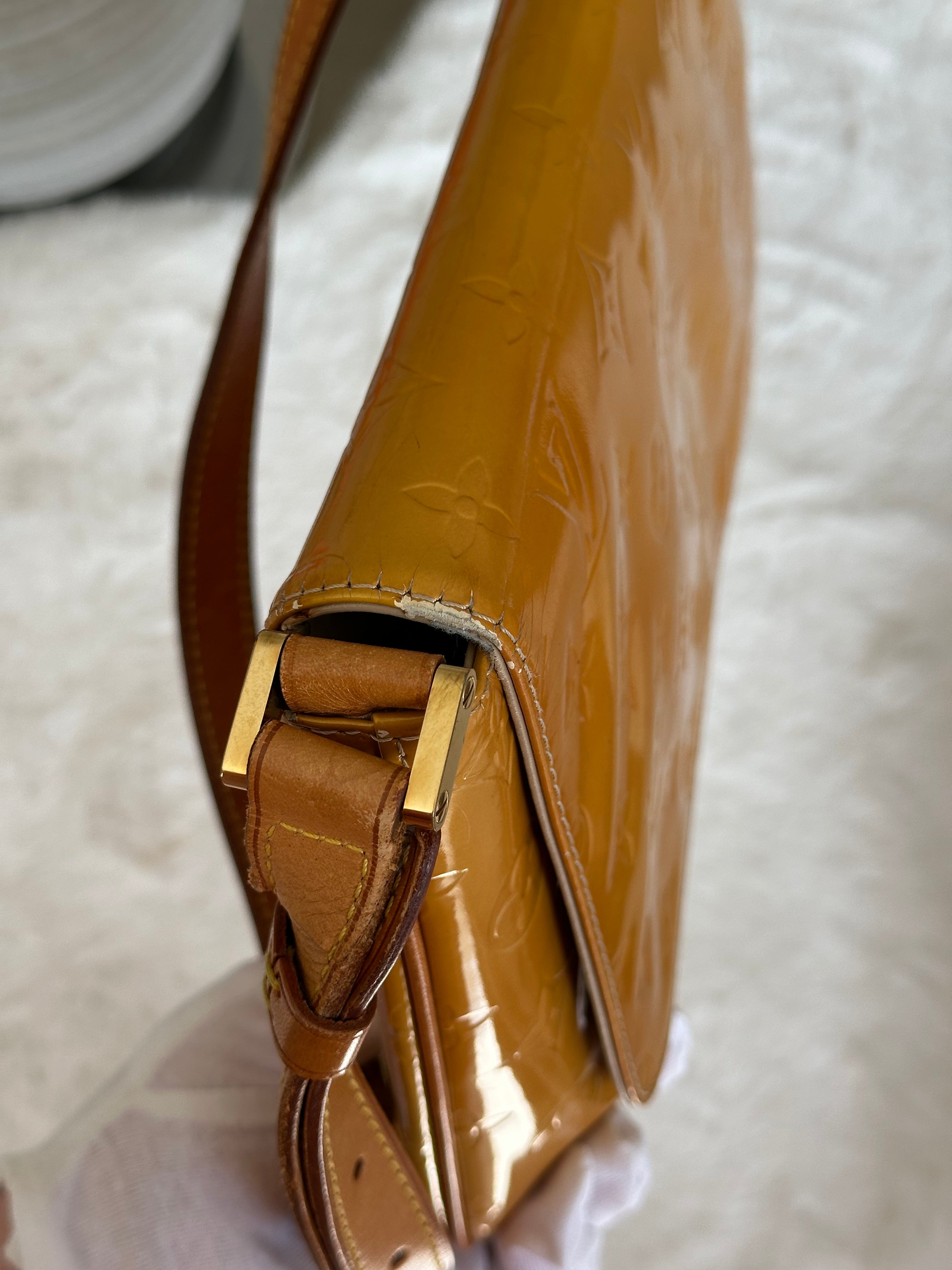Louis Vuitton Thompson Street in Orange Vernis Leather