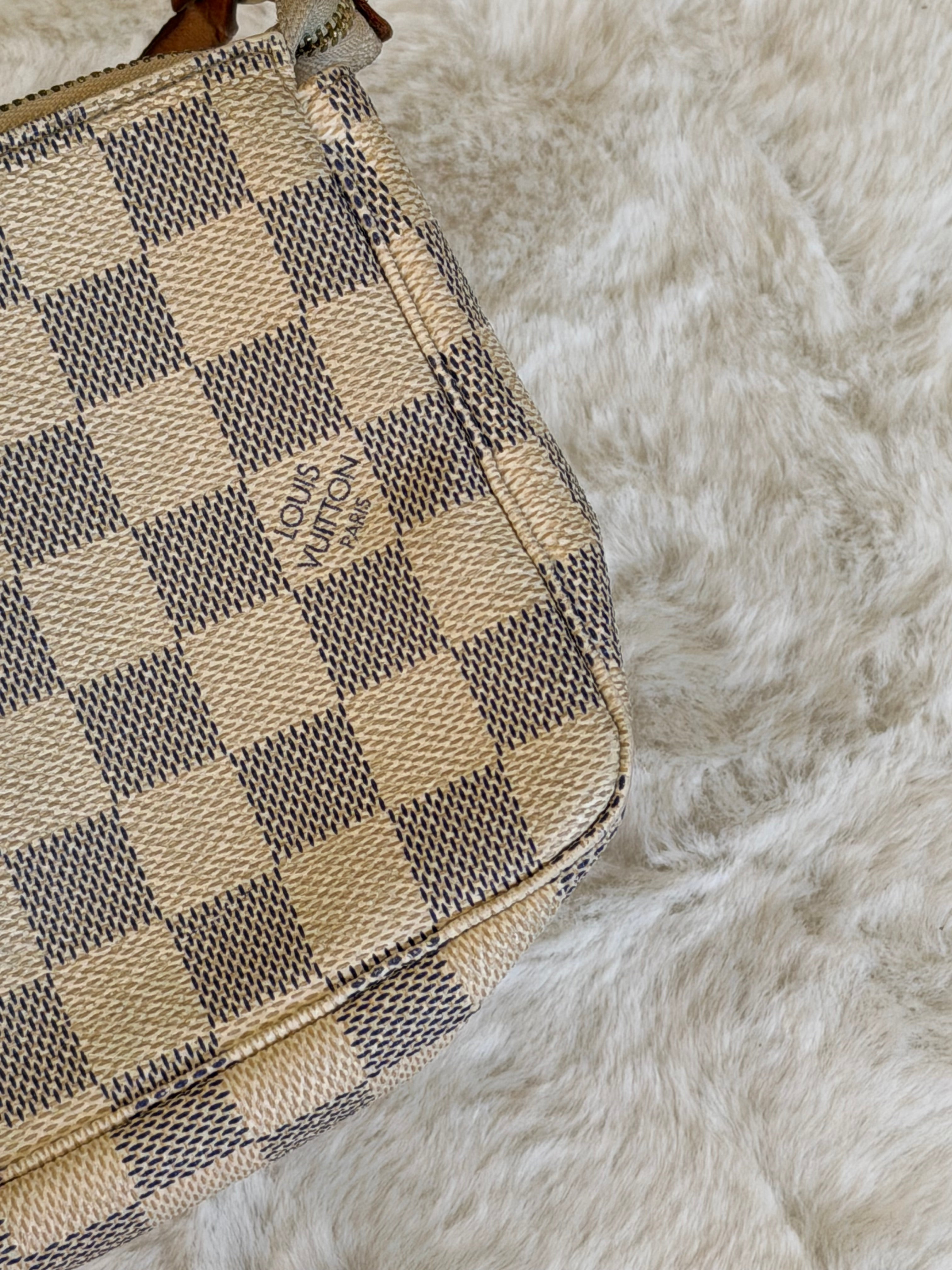 Louis Vuitton Pochette Accessories in Damier Azur