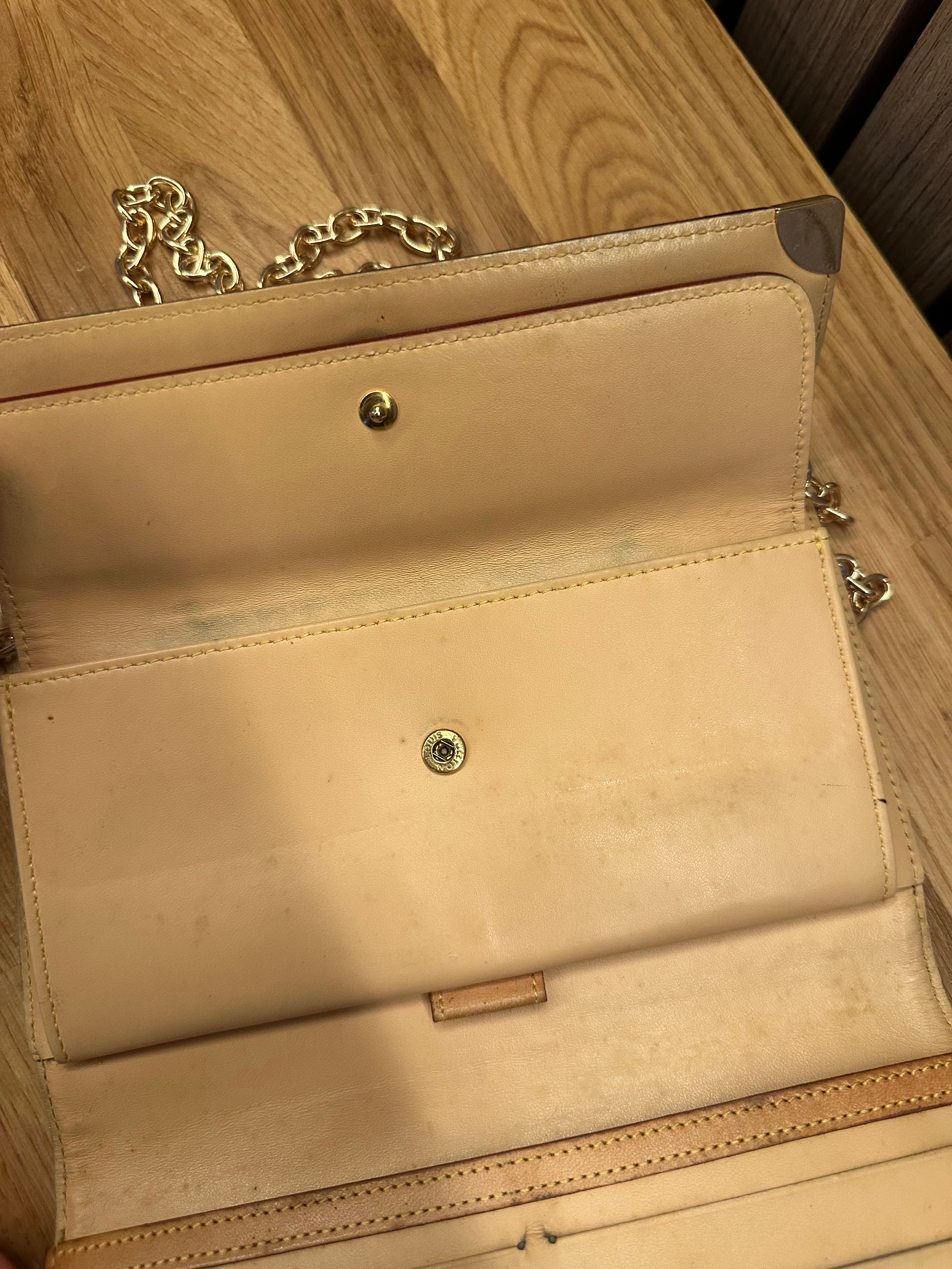 Louis Vuitton X Takashi Murakami Trifold Wallet with Unbranded Chains and Insert