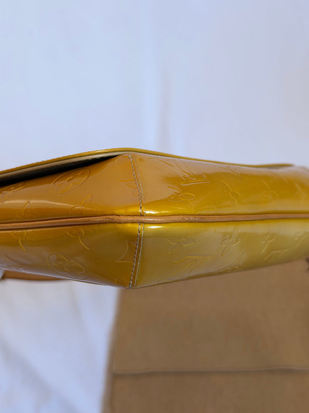 Louis Vuitton Thompson Street in Yellow Vernis Leather