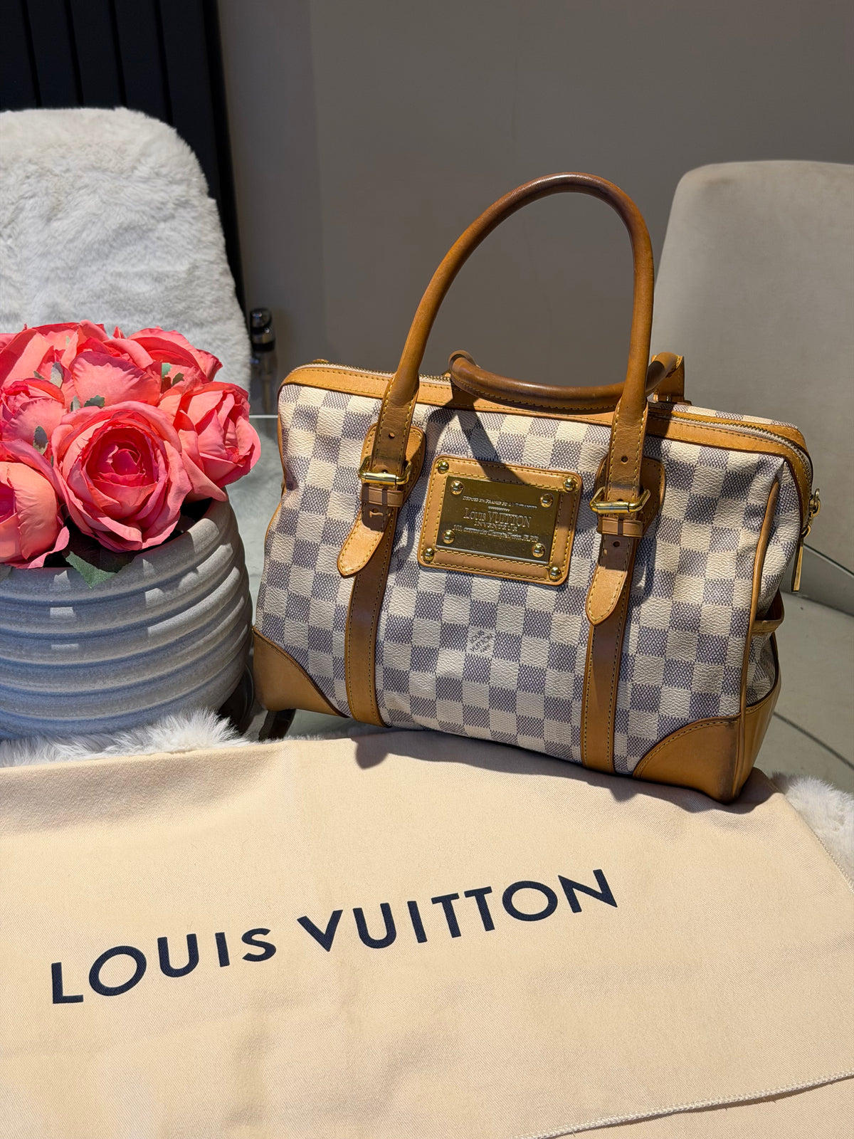 Louis Vuitton Berkeley in Damier Azur Canvas